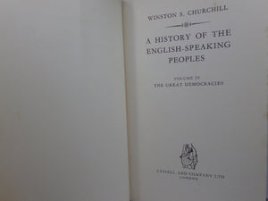 CHURCHILL'S HISTORY OF THE ENGLISH SPEAKING PEOPLES 1956-1958 FIRST EDITION SET