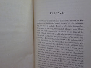 THE ANALECTS OF CONFUCIUS BY WILLIAM SOOTHILL 1910