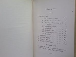 THE ANALECTS OF CONFUCIUS BY WILLIAM SOOTHILL 1910