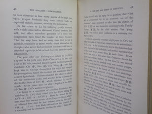 THE ANALECTS OF CONFUCIUS BY WILLIAM SOOTHILL 1910