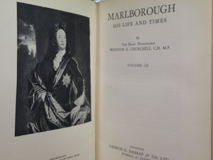 MARLBOROUGH HIS LIFE AND TIMES BY WINSTON S. CHURCHILL 1934-38 DELUXE BINDING