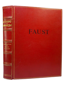 FAUST BY GOETHE I908 LLUSTRATED BY WILLY POGANY, FINE BINDING BY HENRY SOTHERAN