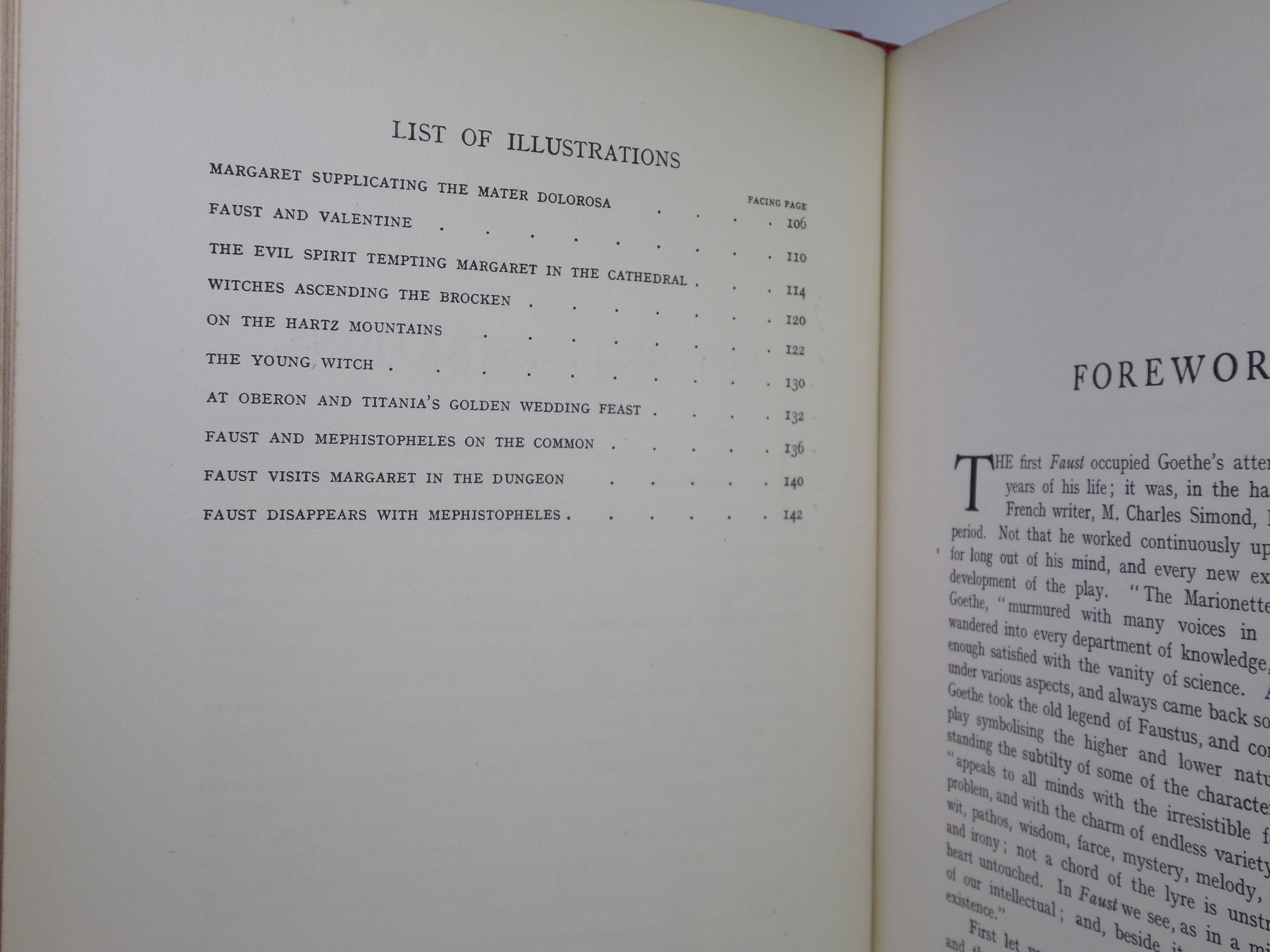 FAUST BY GOETHE I908 LLUSTRATED BY WILLY POGANY, FINE BINDING BY HENRY SOTHERAN