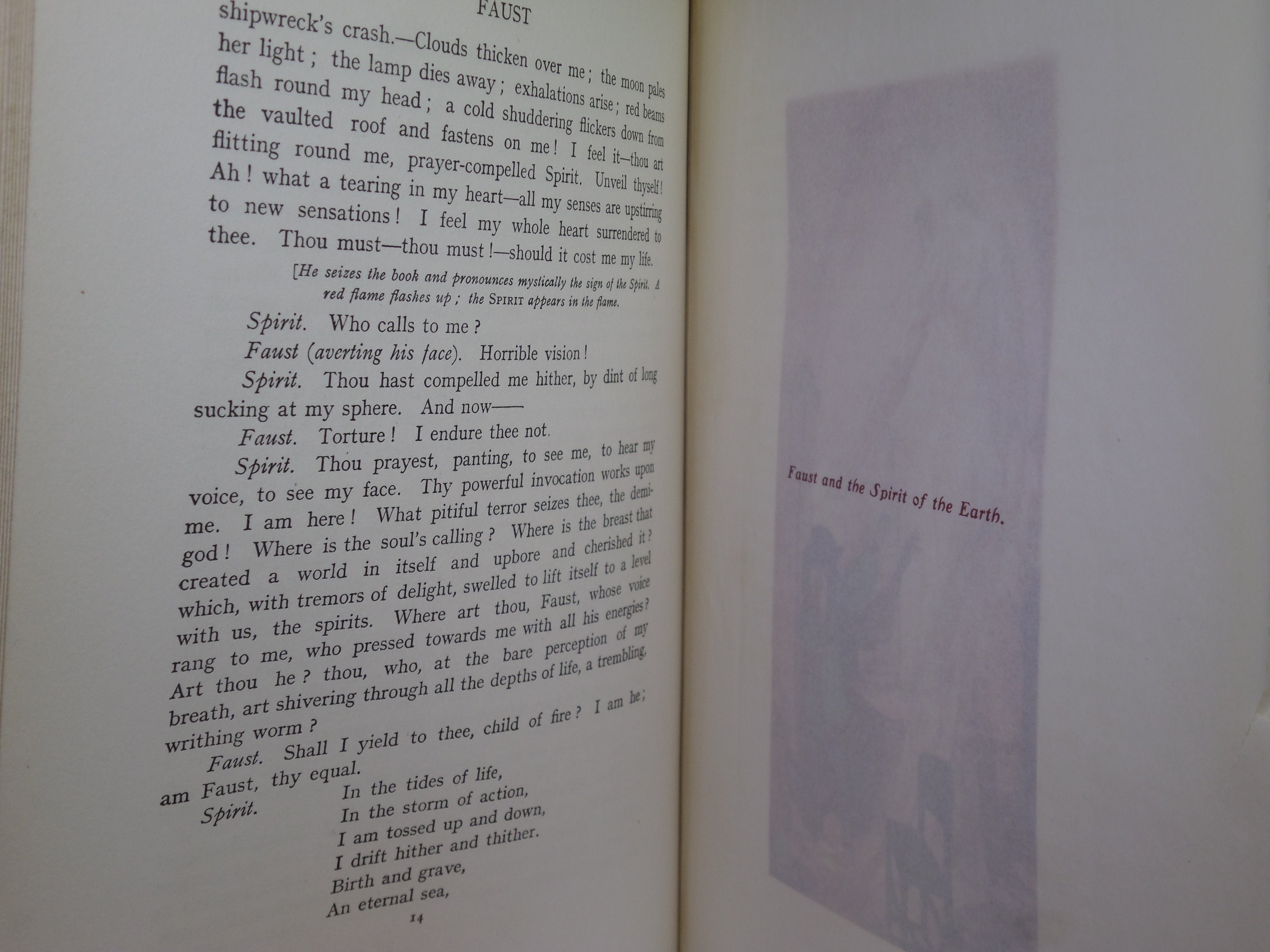 FAUST BY GOETHE I908 LLUSTRATED BY WILLY POGANY, FINE BINDING BY HENRY SOTHERAN