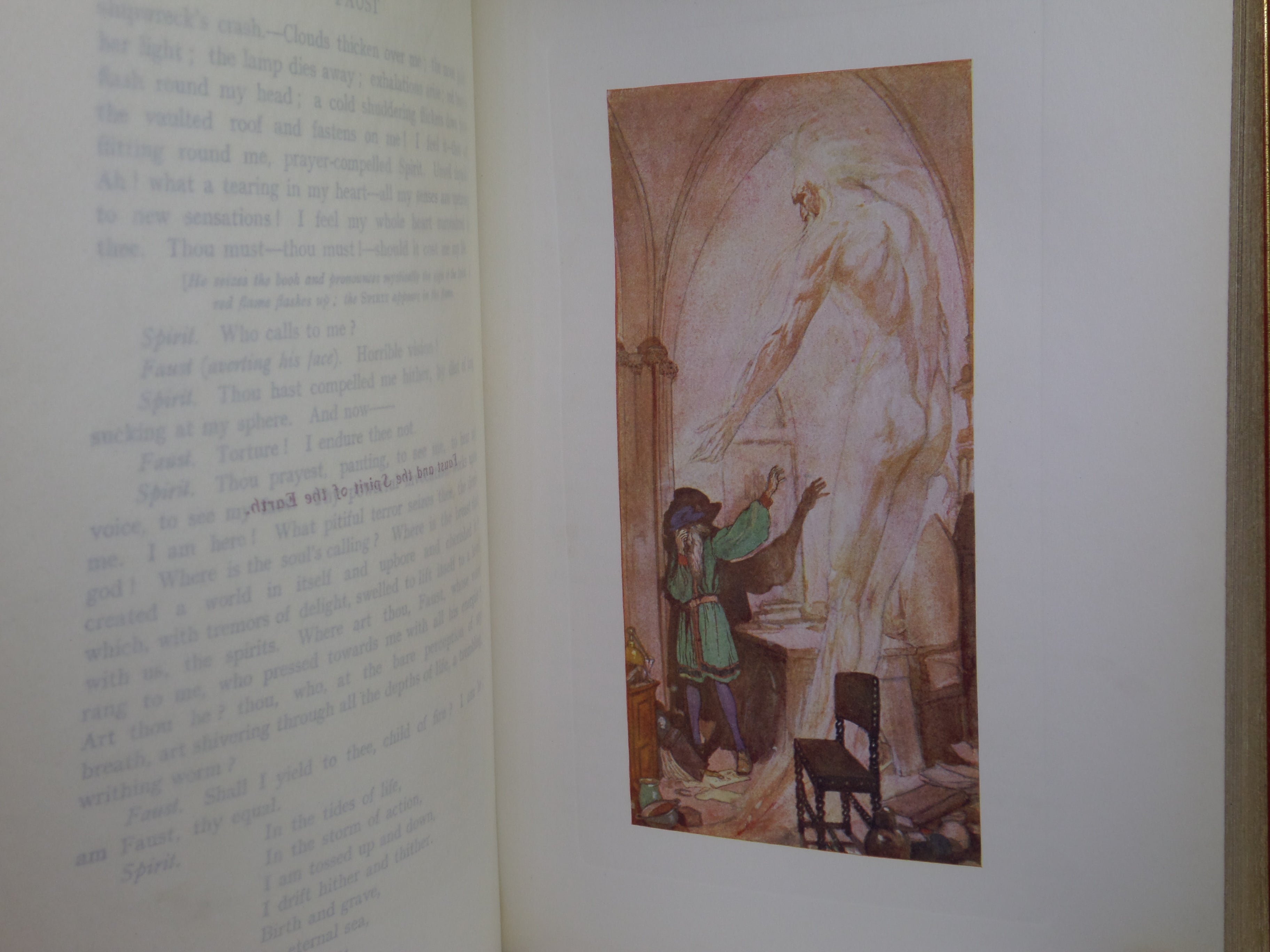 FAUST BY GOETHE I908 LLUSTRATED BY WILLY POGANY, FINE BINDING BY HENRY SOTHERAN