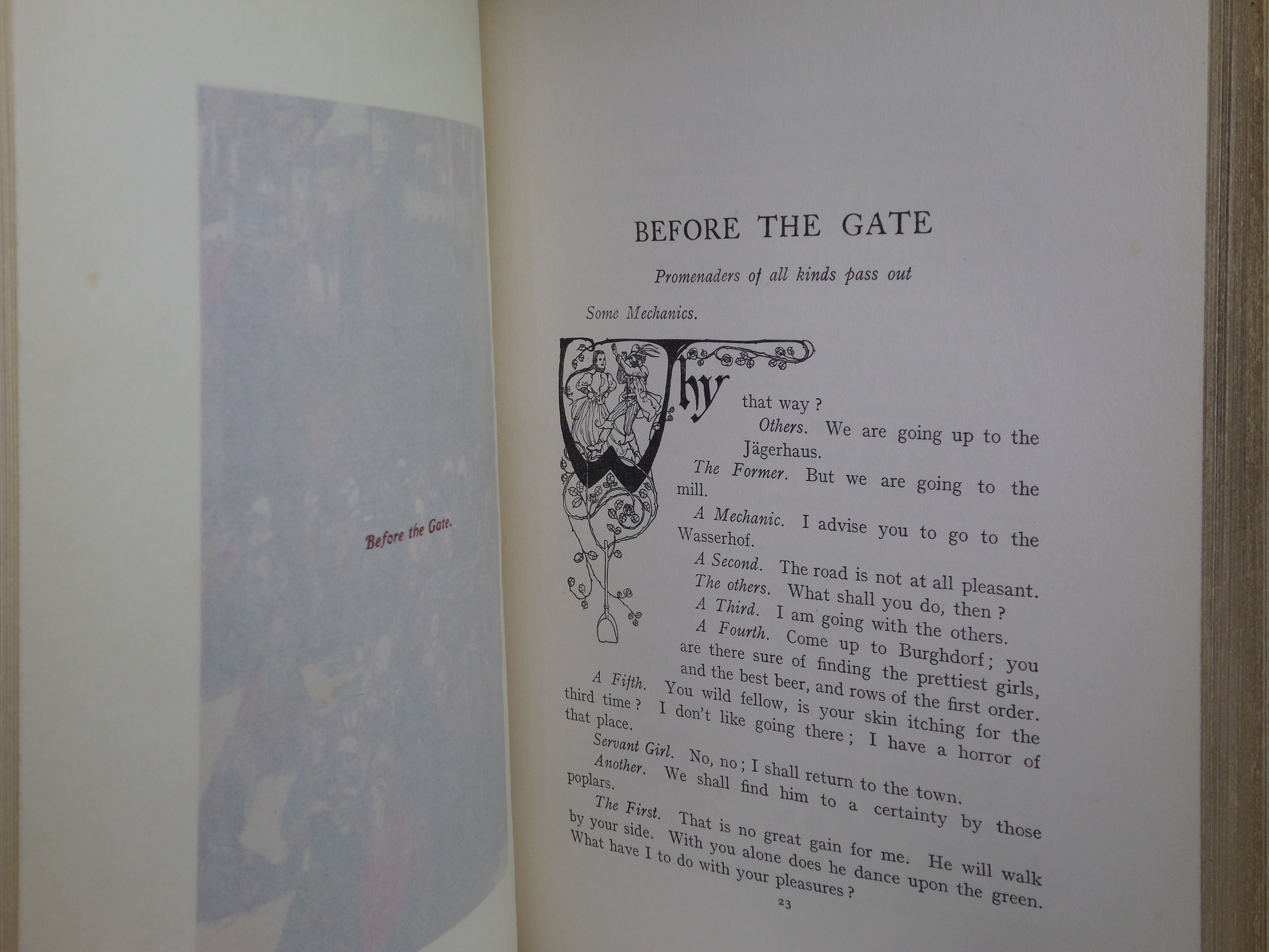 FAUST BY GOETHE I908 LLUSTRATED BY WILLY POGANY, FINE BINDING BY HENRY SOTHERAN