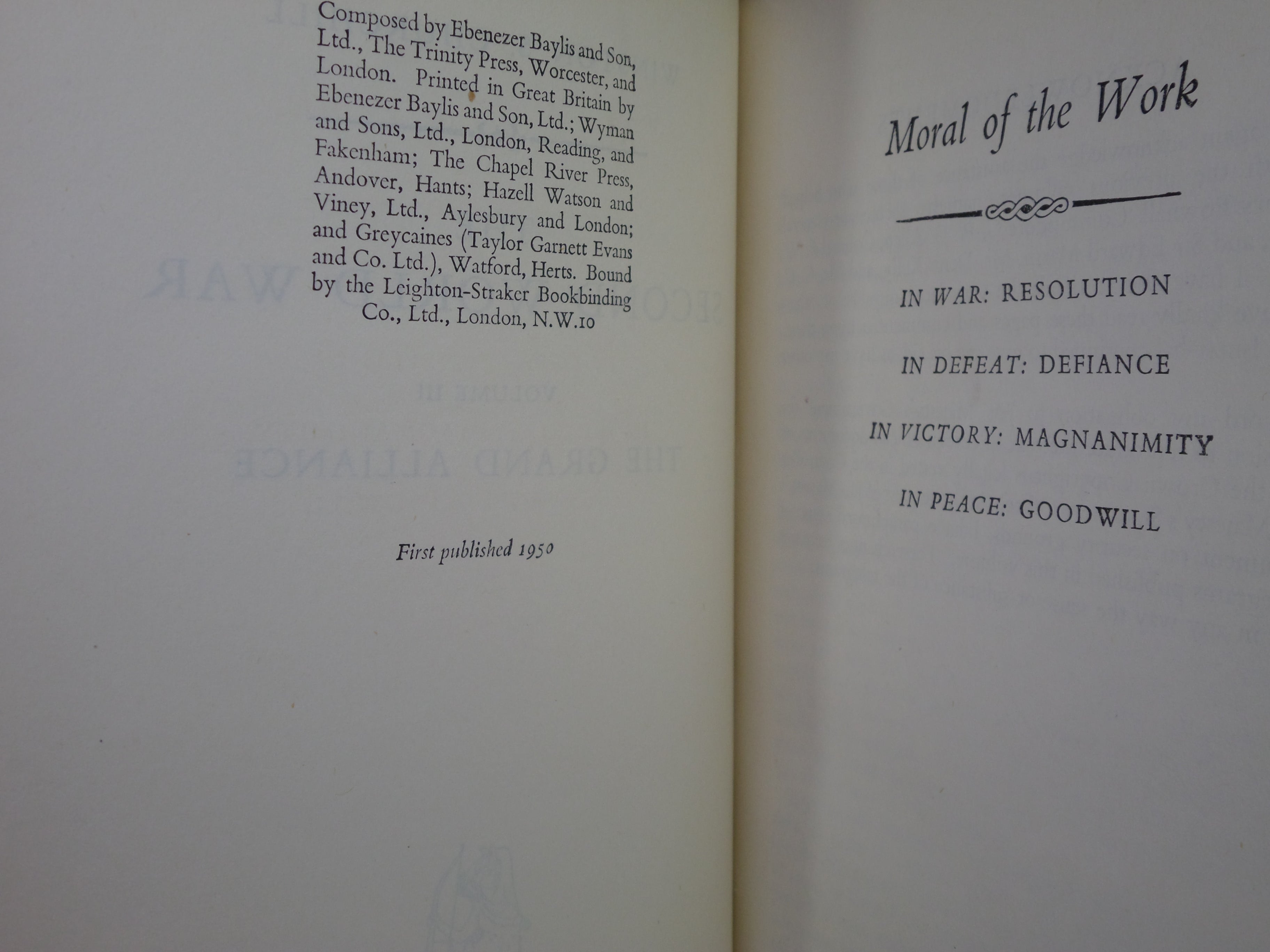 THE SECOND WORLD WAR BY WINSTON S. CHURCHILL 1948-1954 FIRST EDITION LEATHER BOUND SET