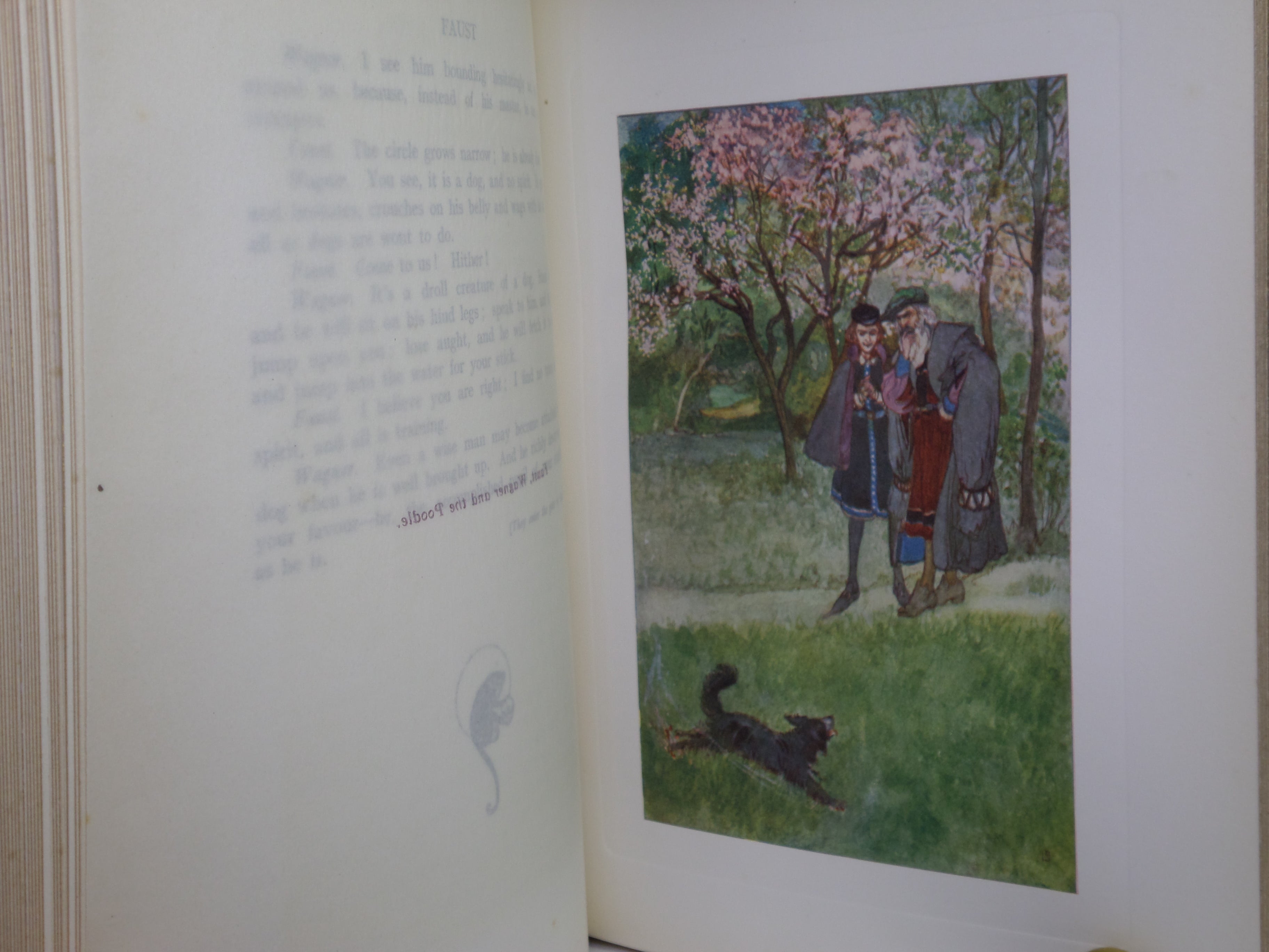 FAUST BY GOETHE I908 LLUSTRATED BY WILLY POGANY, FINE BINDING BY HENRY SOTHERAN