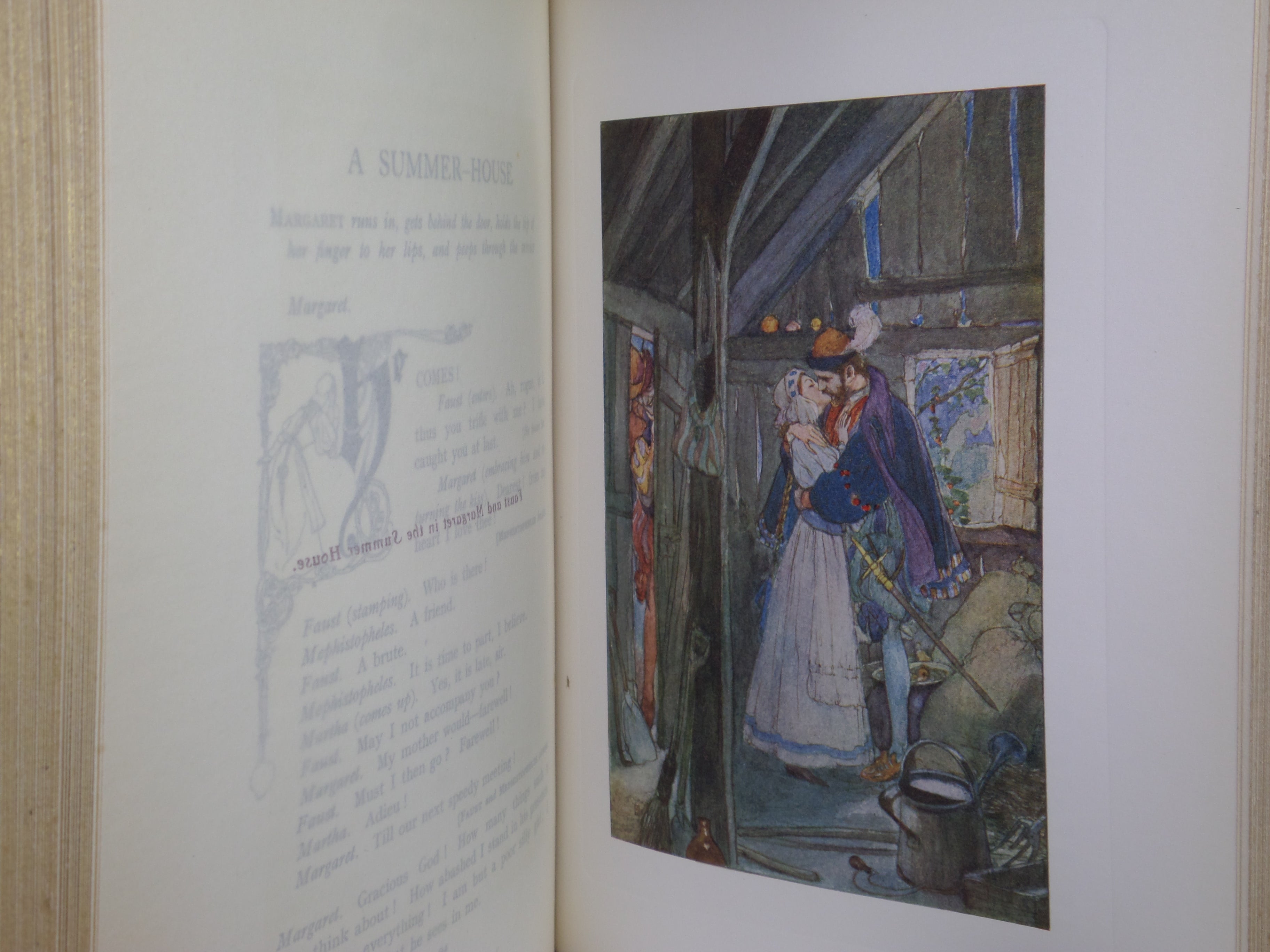 FAUST BY GOETHE I908 LLUSTRATED BY WILLY POGANY, FINE BINDING BY HENRY SOTHERAN