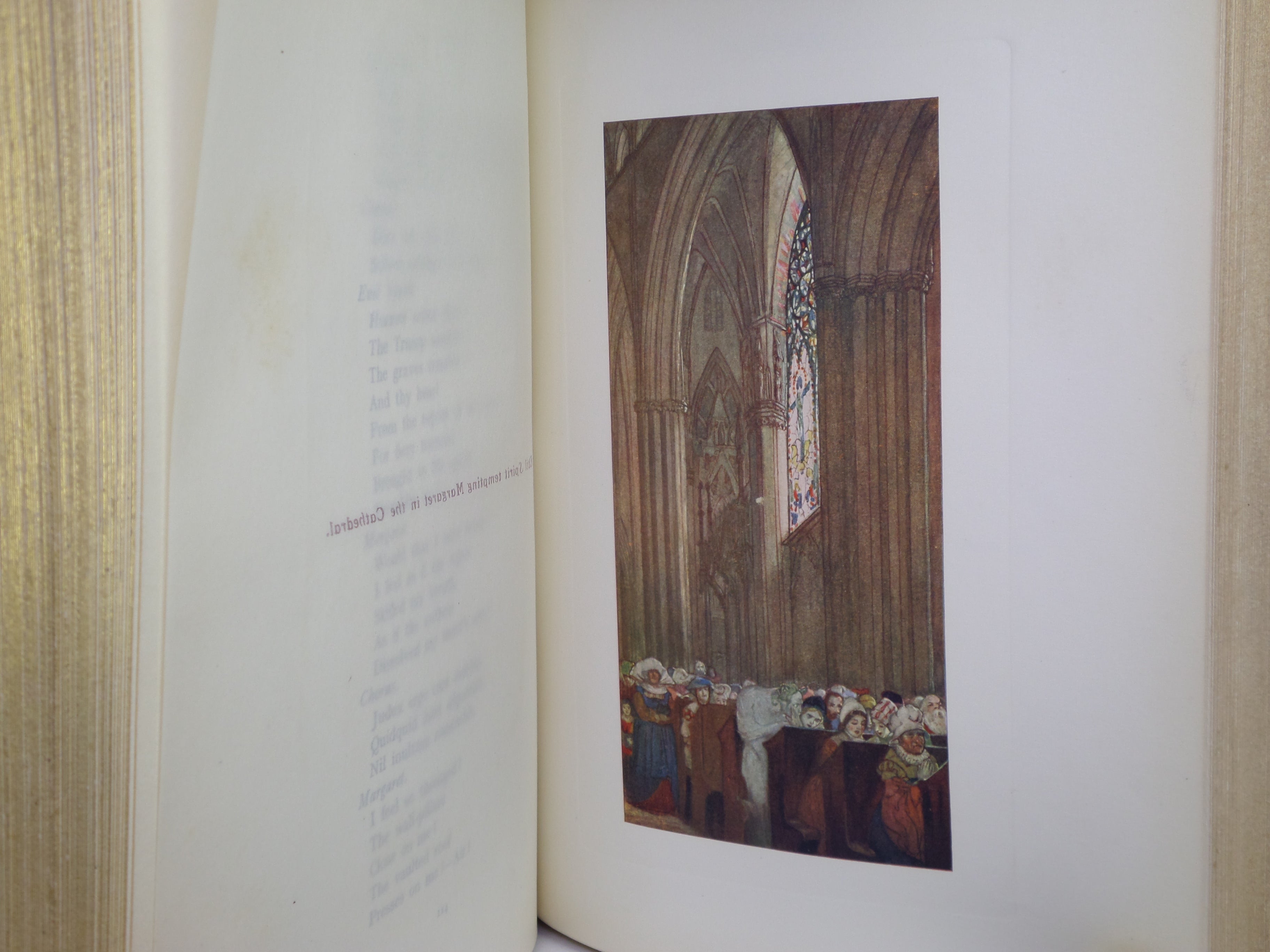 FAUST BY GOETHE I908 LLUSTRATED BY WILLY POGANY, FINE BINDING BY HENRY SOTHERAN