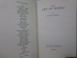 THE ART OF SEEING BY ALDOUS HUXLEY 1943 FIRST EDITION