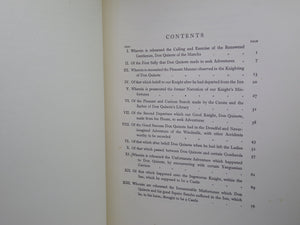 THE HISTORY OF DON QUIXOTE DE LA MANCHA BY MIGUEL DE CERVANTES 1922 FINE BINDING
