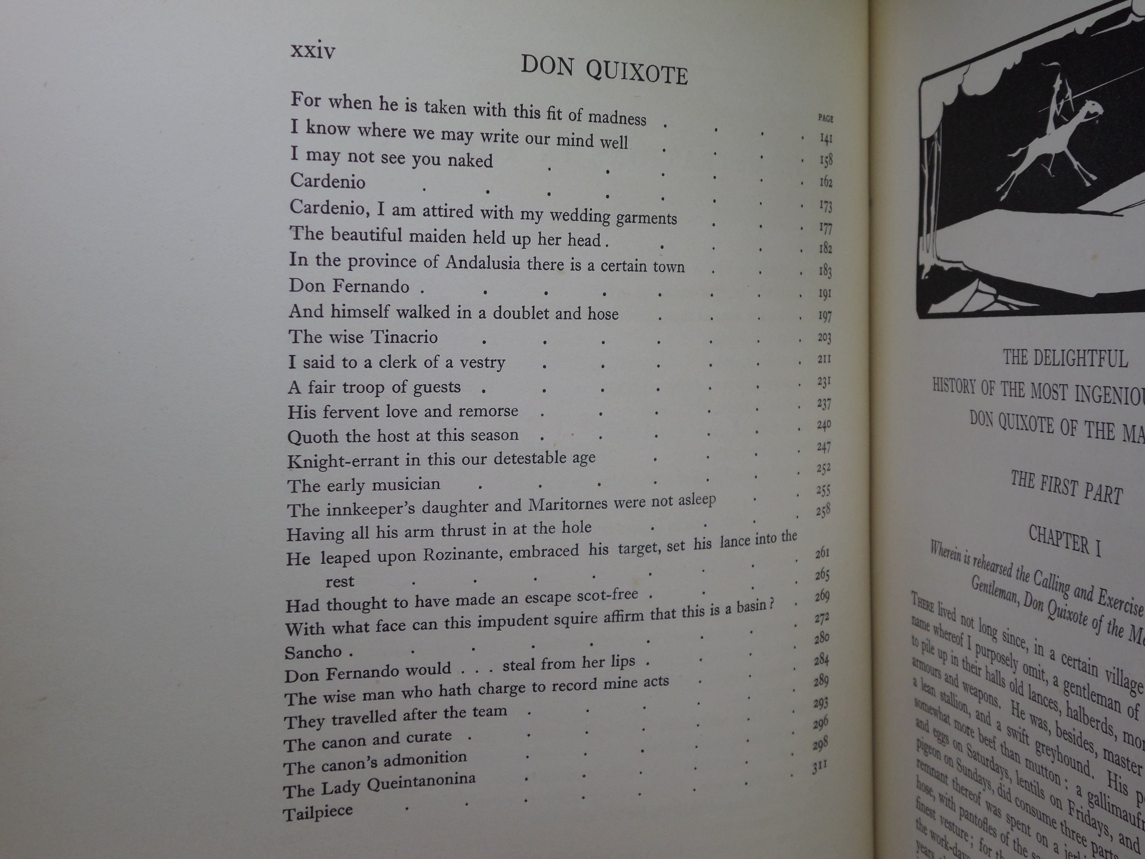 THE HISTORY OF DON QUIXOTE DE LA MANCHA BY MIGUEL DE CERVANTES 1922 FINE BINDING