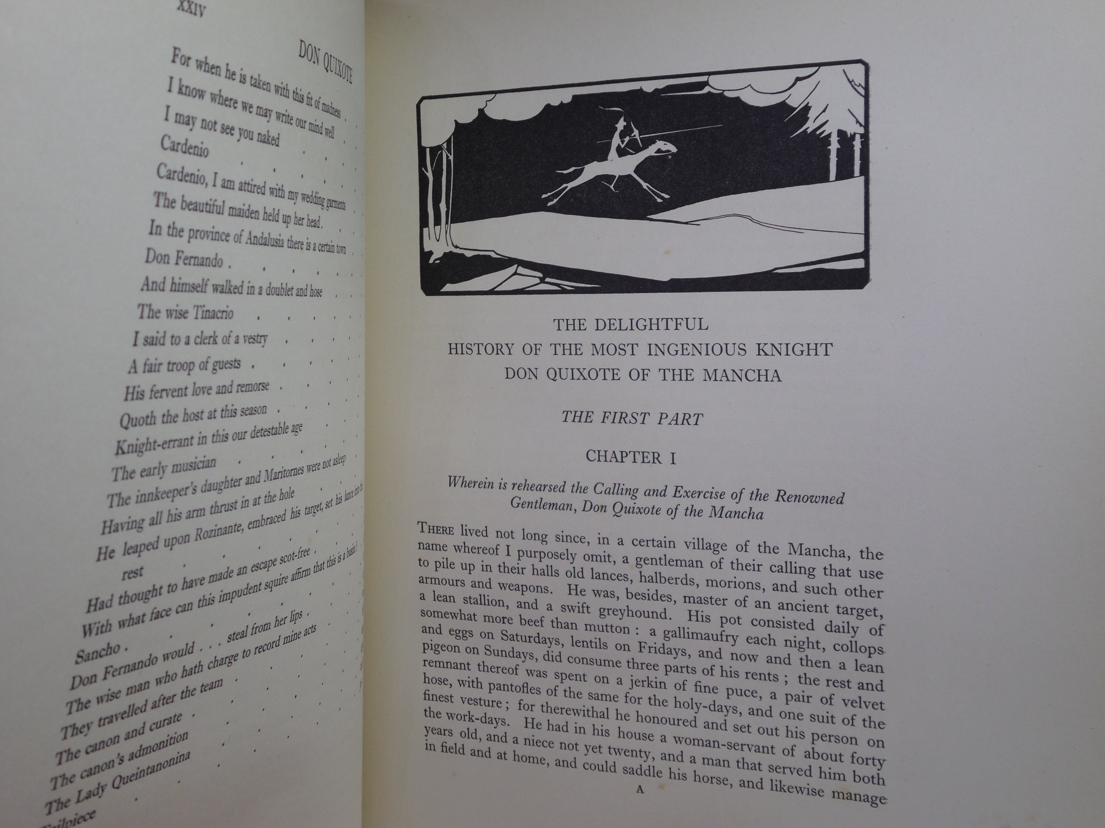 THE HISTORY OF DON QUIXOTE DE LA MANCHA BY MIGUEL DE CERVANTES 1922 FINE BINDING