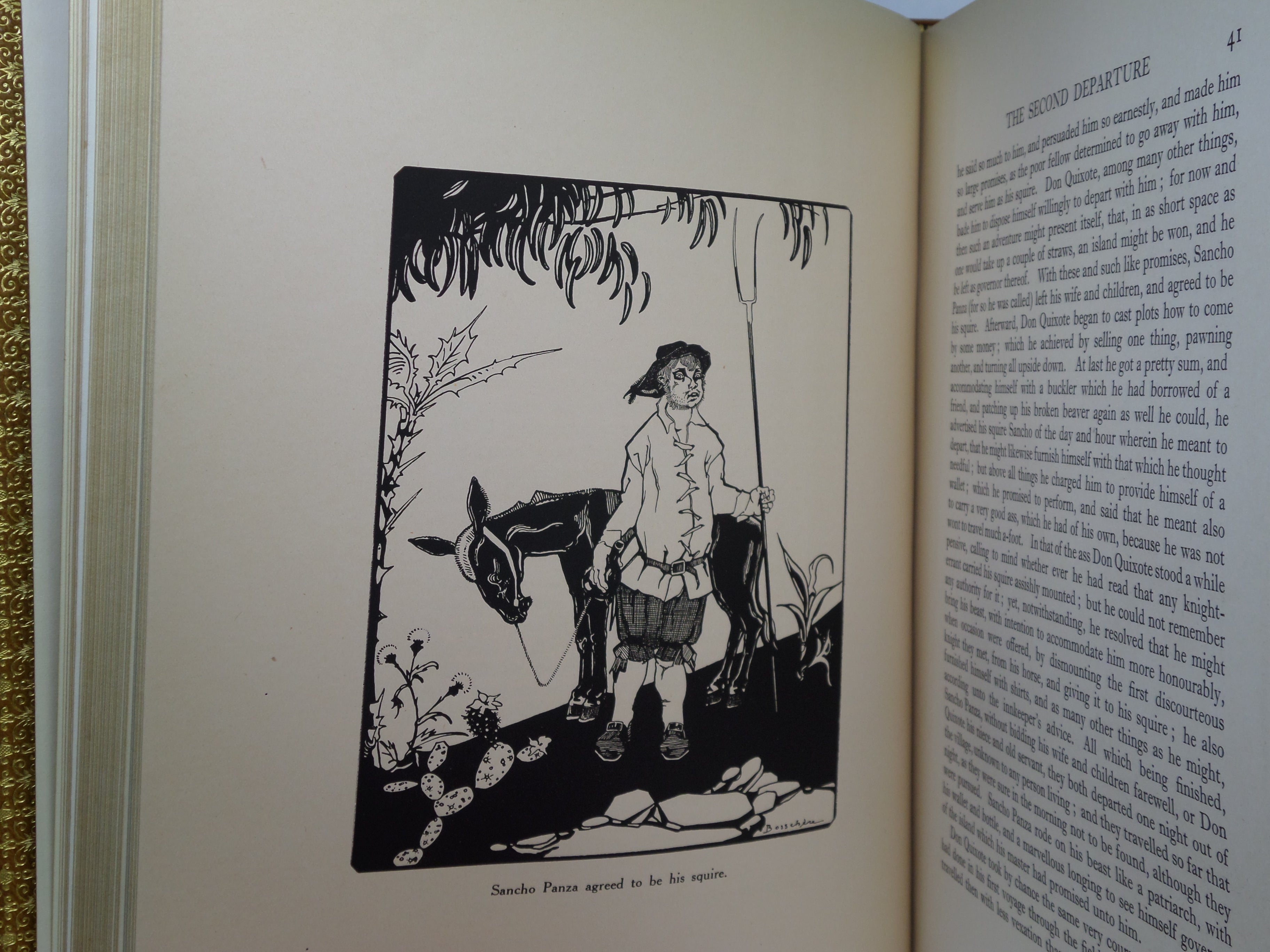 THE HISTORY OF DON QUIXOTE DE LA MANCHA BY MIGUEL DE CERVANTES 1922 FINE BINDING