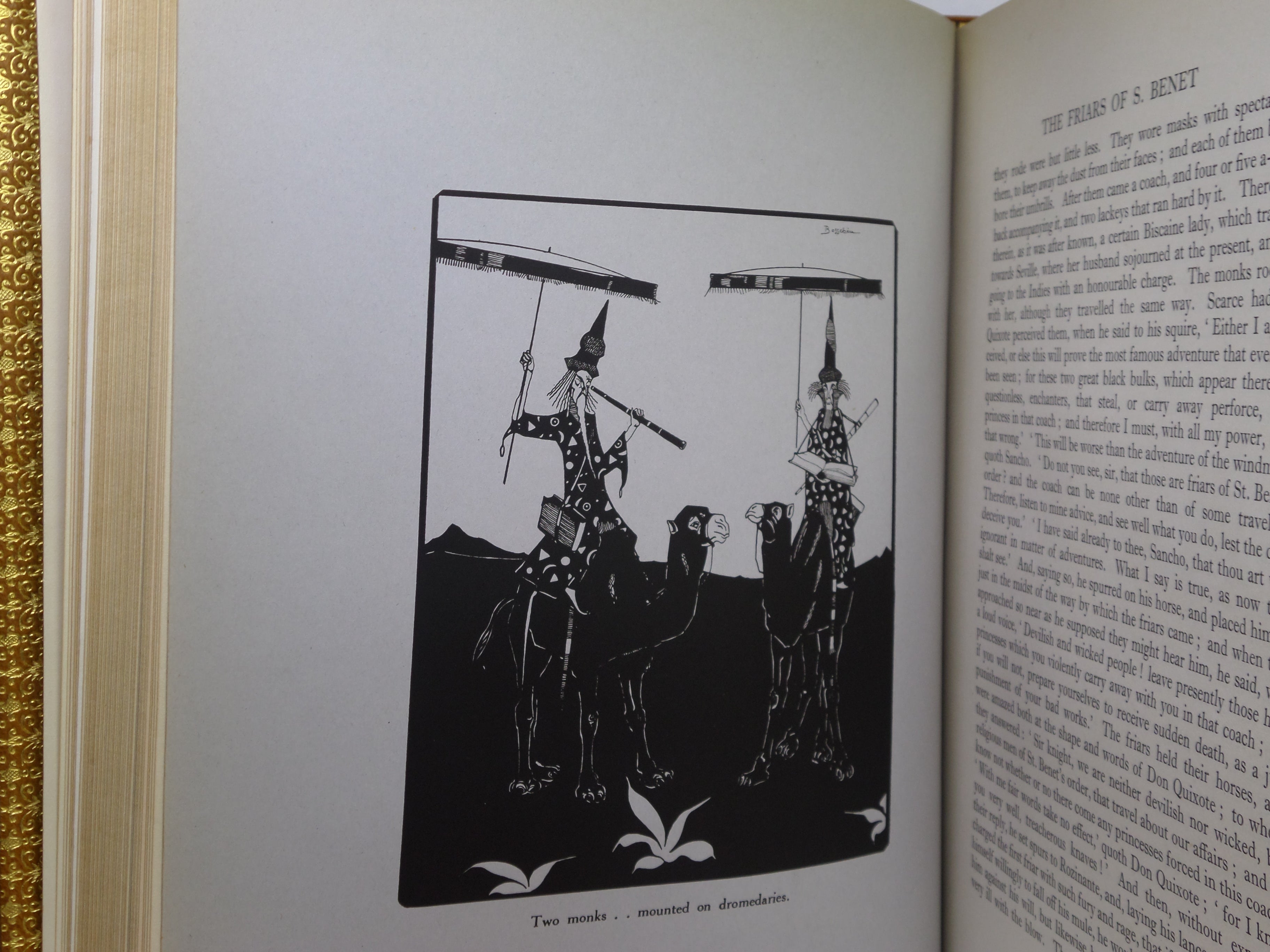 THE HISTORY OF DON QUIXOTE DE LA MANCHA BY MIGUEL DE CERVANTES 1922 FINE BINDING