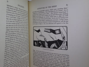 THE HISTORY OF DON QUIXOTE DE LA MANCHA BY MIGUEL DE CERVANTES 1922 FINE BINDING