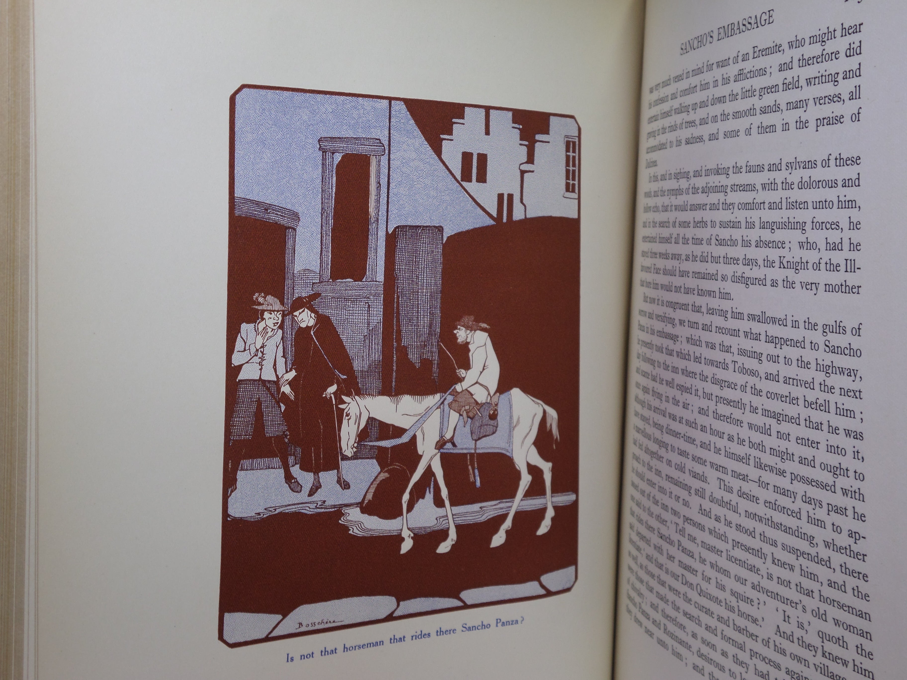 THE HISTORY OF DON QUIXOTE DE LA MANCHA BY MIGUEL DE CERVANTES 1922 FINE BINDING