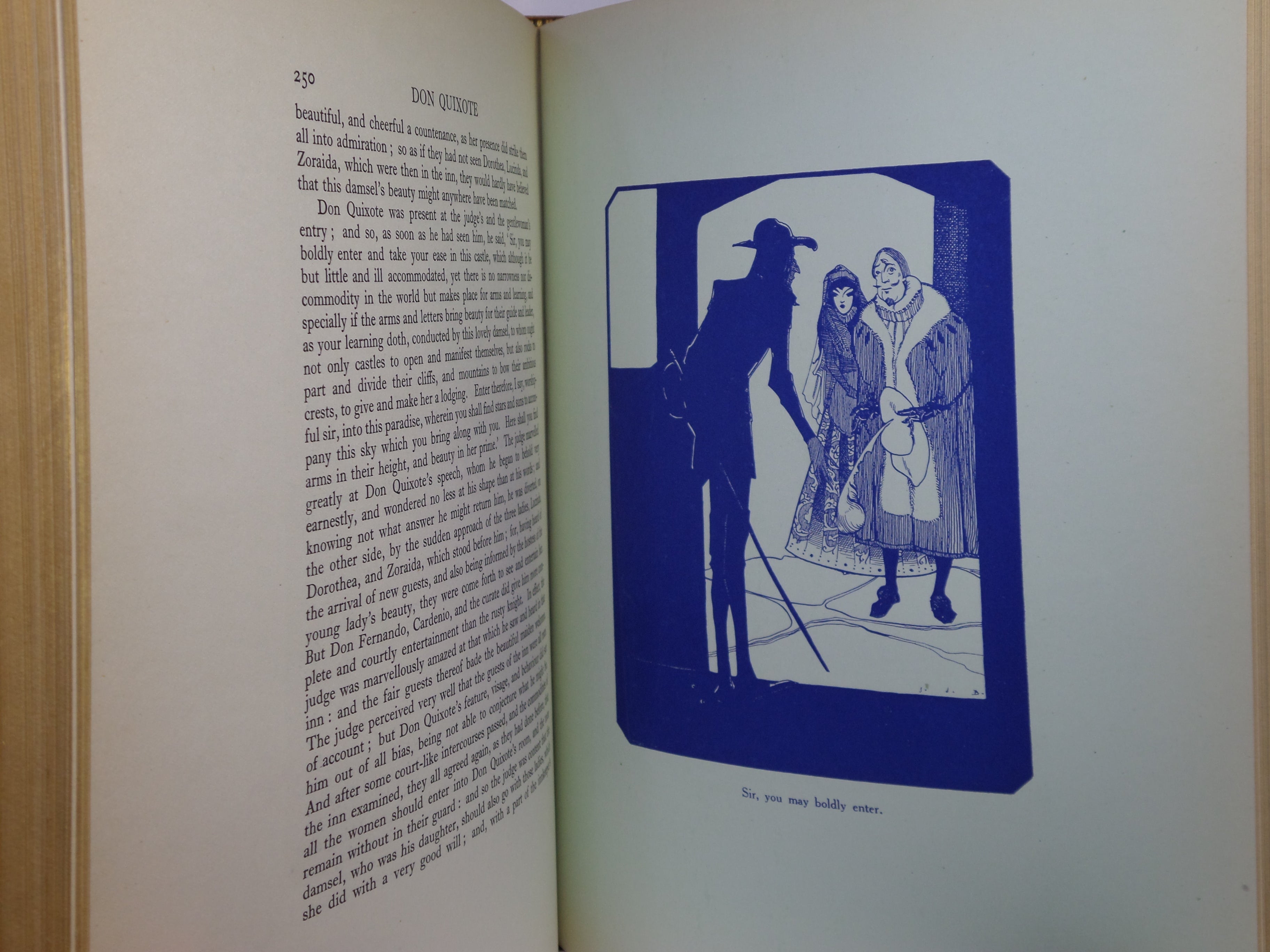 THE HISTORY OF DON QUIXOTE DE LA MANCHA BY MIGUEL DE CERVANTES 1922 FINE BINDING