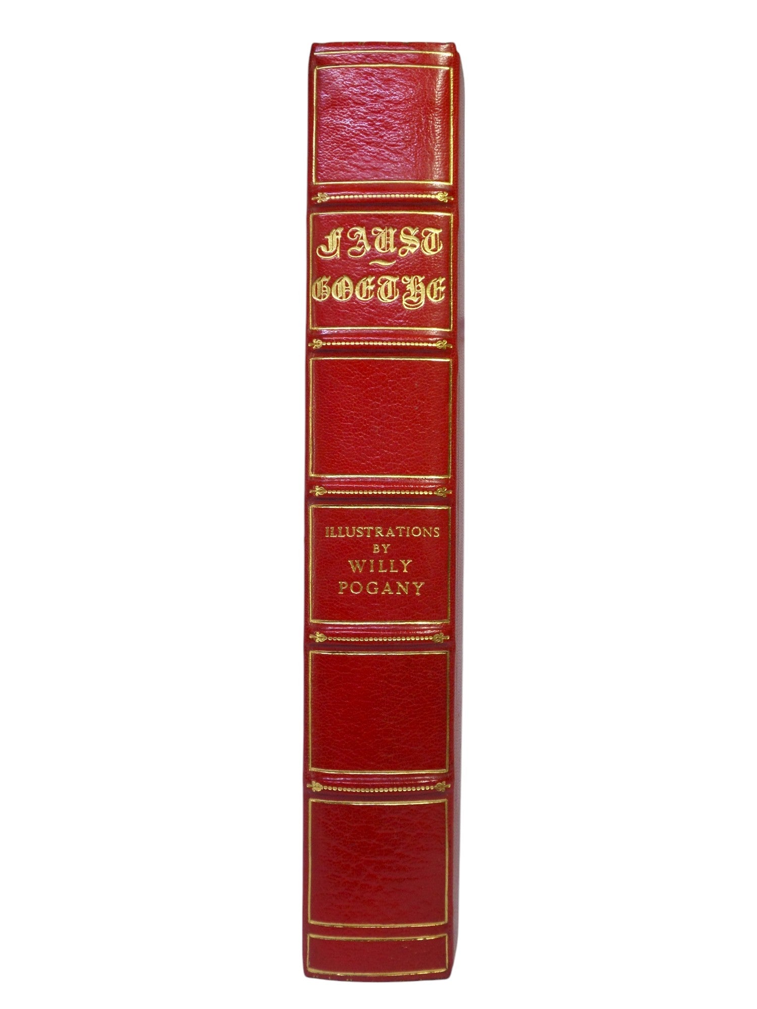 FAUST BY GOETHE I908 LLUSTRATED BY WILLY POGANY, FINE BINDING BY HENRY SOTHERAN