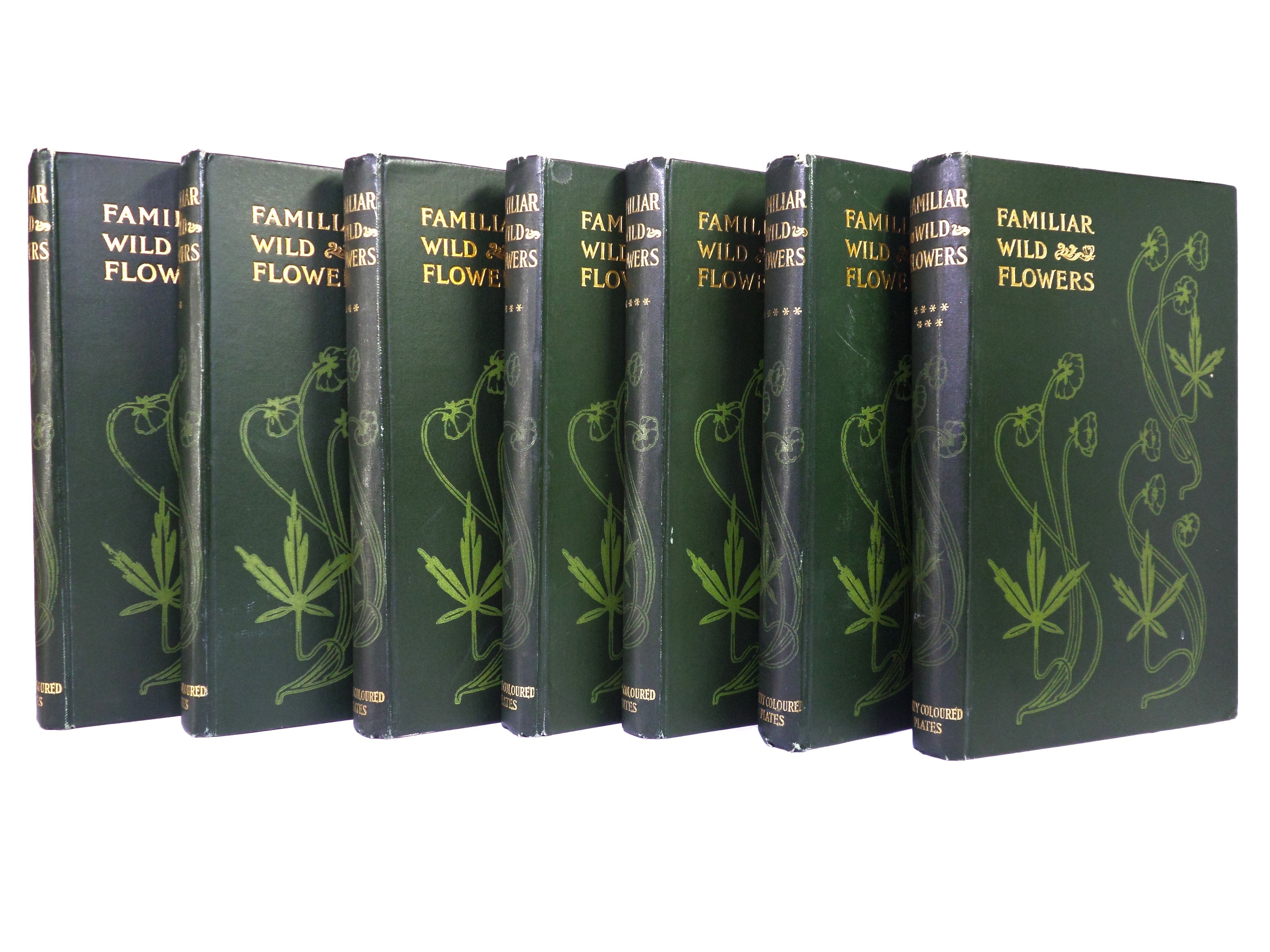 FAMILIAR WILD FLOWERS BY F. EDWARD HULME C. 1880 IN SEVEN VOLUMES, ILLUSTRATED