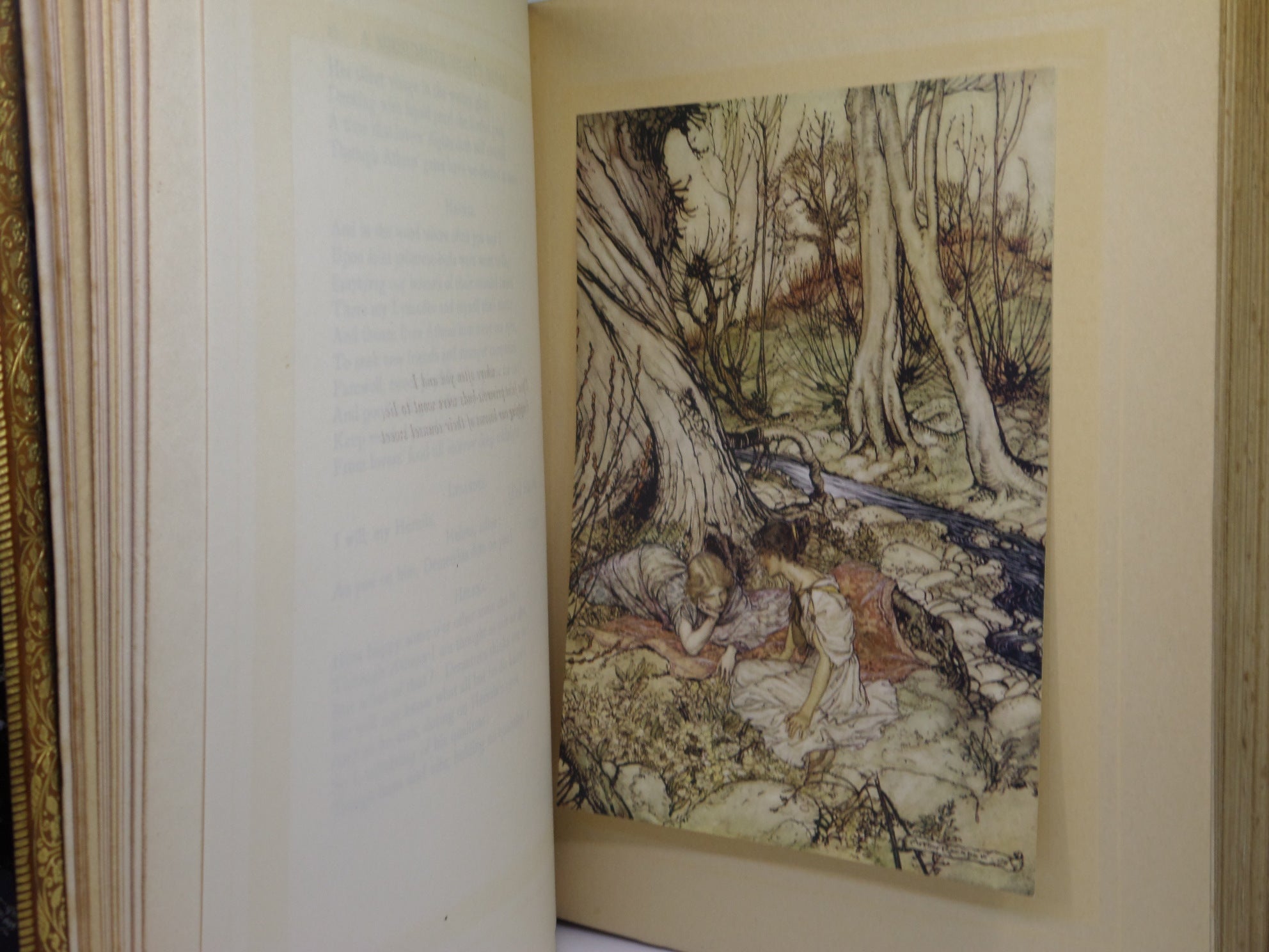 A MIDSUMMER NIGHT'S DREAM BY WILLIAM SHAKESPEARE 1914 ARTHUR RACKHAM ILLUSTRATIONS, RIVIERE TREE CALF BINDING