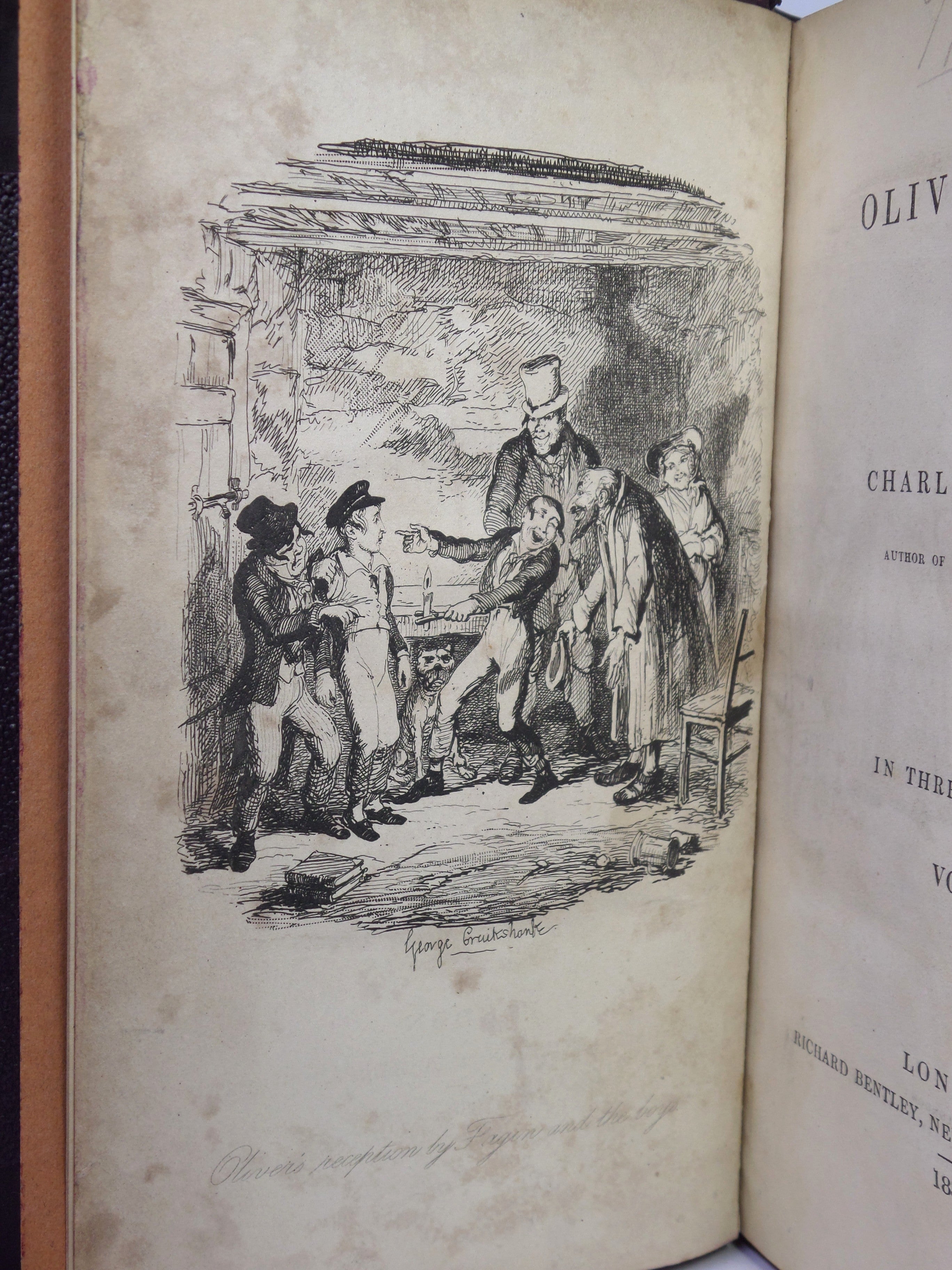 OLIVER TWIST BY CHARLES DICKENS 1838 FIRST EDITION