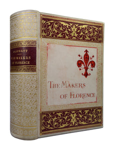 THE MAKERS OF FLORENCE BY MRS OLIPHANT 1889 FINE VELLUM BINDING