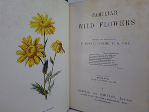 FAMILIAR WILD FLOWERS BY F. EDWARD HULME C. 1880 IN SEVEN VOLUMES, ILLUSTRATED