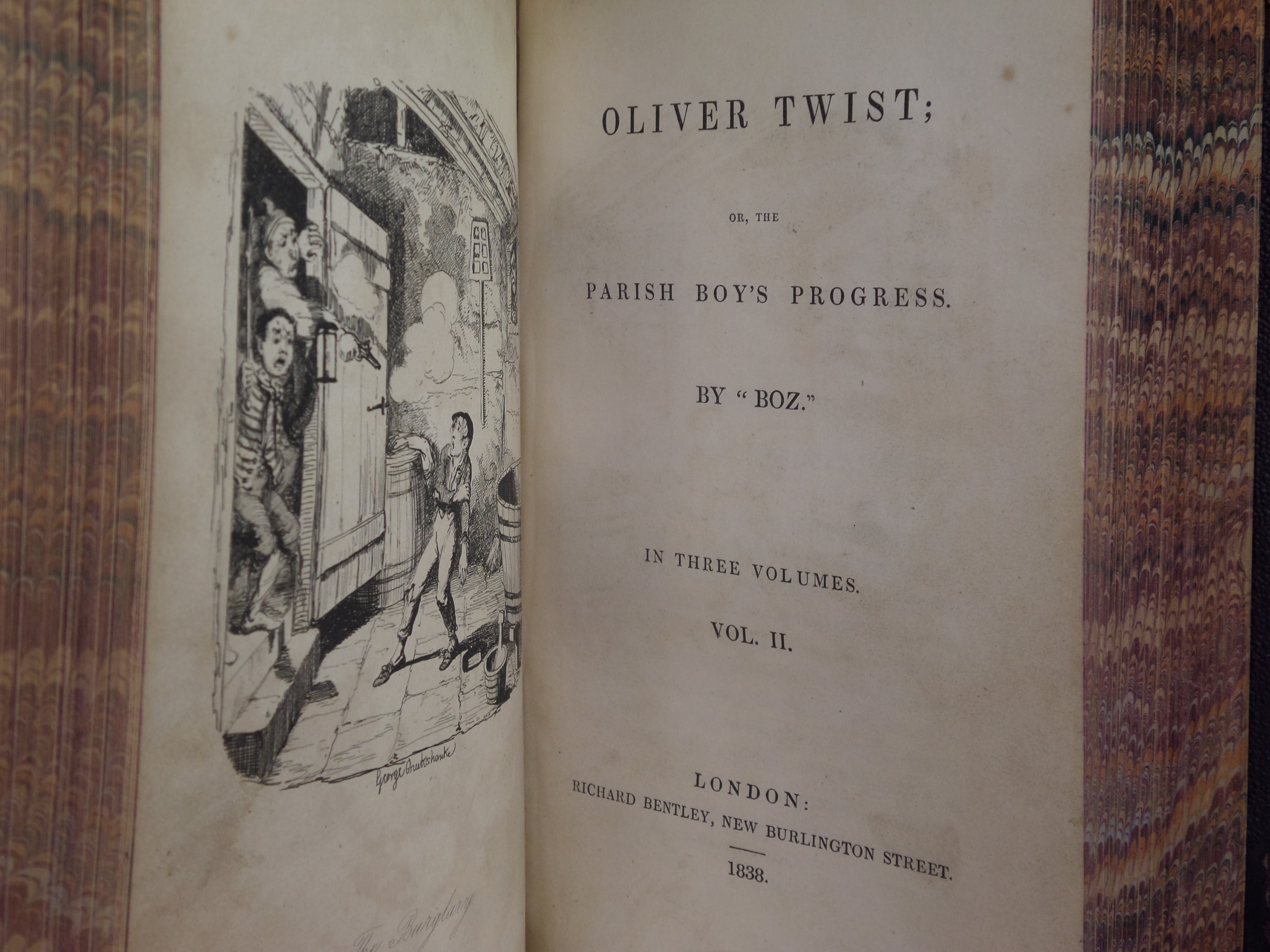 OLIVER TWIST BY CHARLES DICKENS 1838 FIRST EDITION