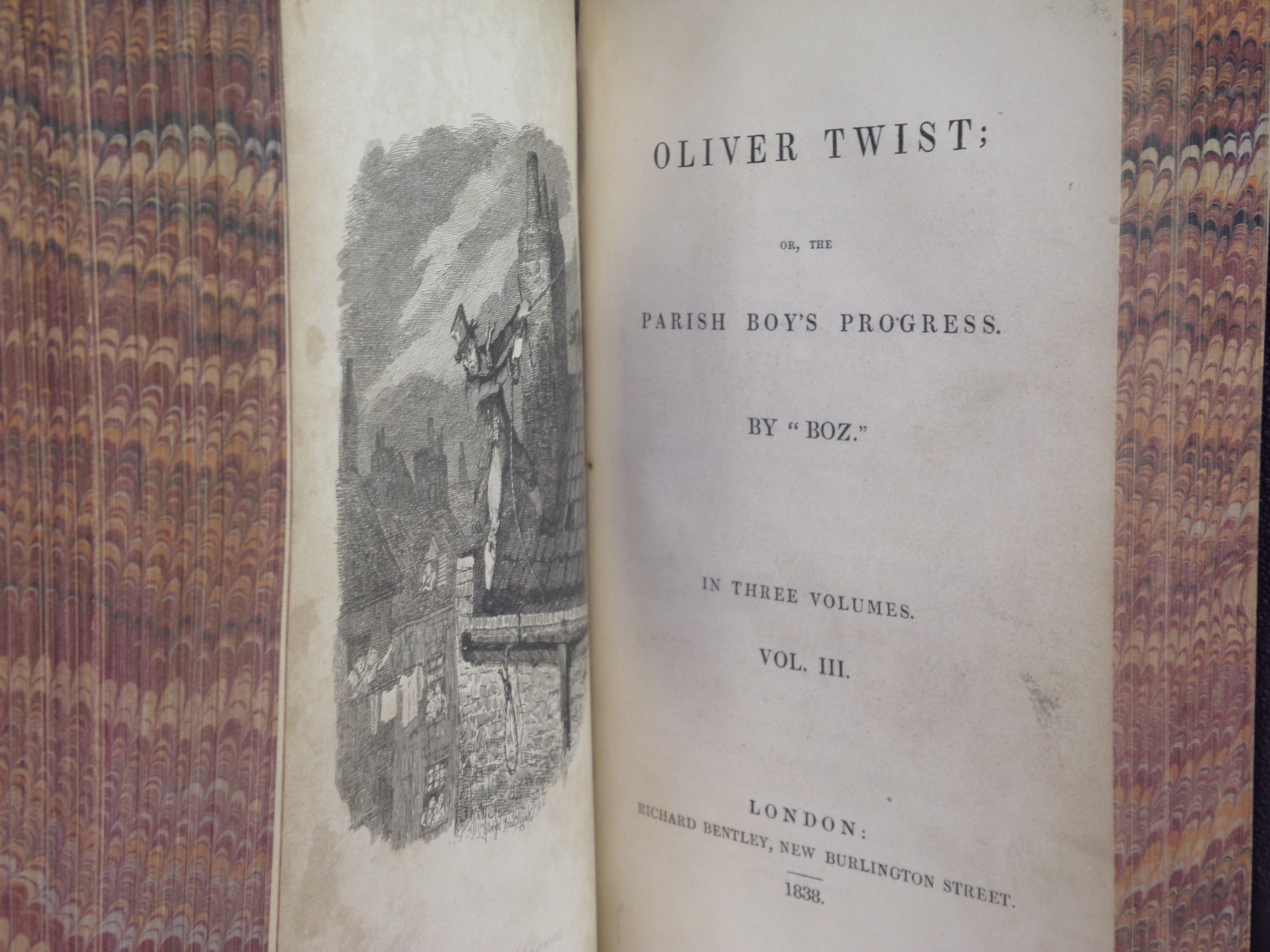 OLIVER TWIST BY CHARLES DICKENS 1838 FIRST EDITION