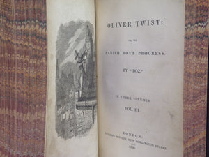 OLIVER TWIST BY CHARLES DICKENS 1838 FIRST EDITION