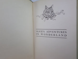 ALICE'S ADVENTURES IN WONDERLAND BY LEWIS CARROLL 1925 W.H. WALKER ILLUSTRATIONS