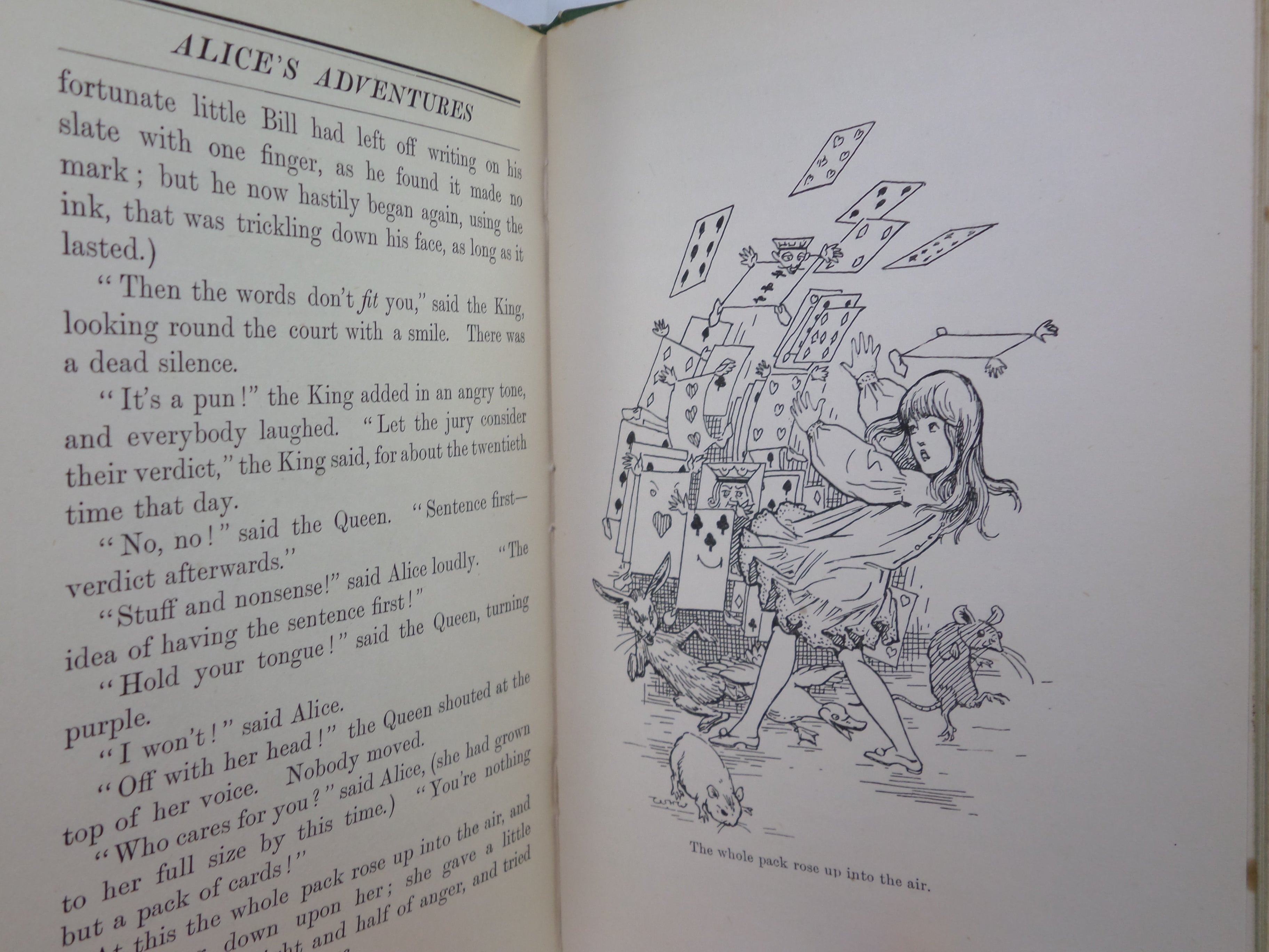 ALICE'S ADVENTURES IN WONDERLAND BY LEWIS CARROLL 1925 W.H. WALKER ILLUSTRATIONS