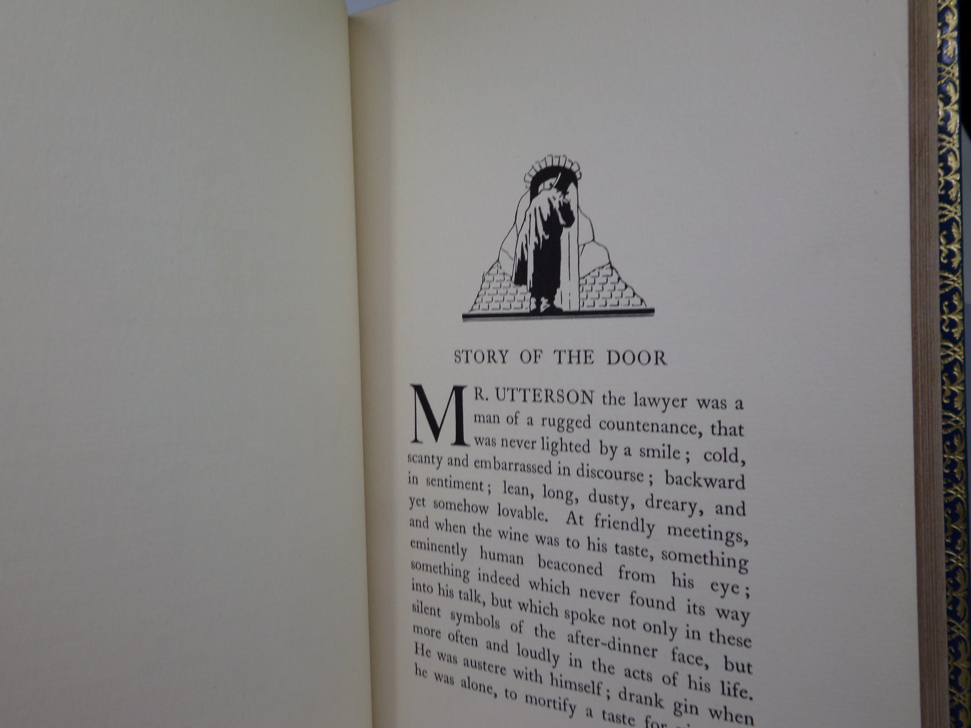 THE STRANGE CASE OF DR JEKYLL & MR HYDE BY ROBERT LOUIS STEVENSON 1930 FINELY BOUND BY BAYNTUN, ILLUSTRATED BY S.G. HULME BEAMAN