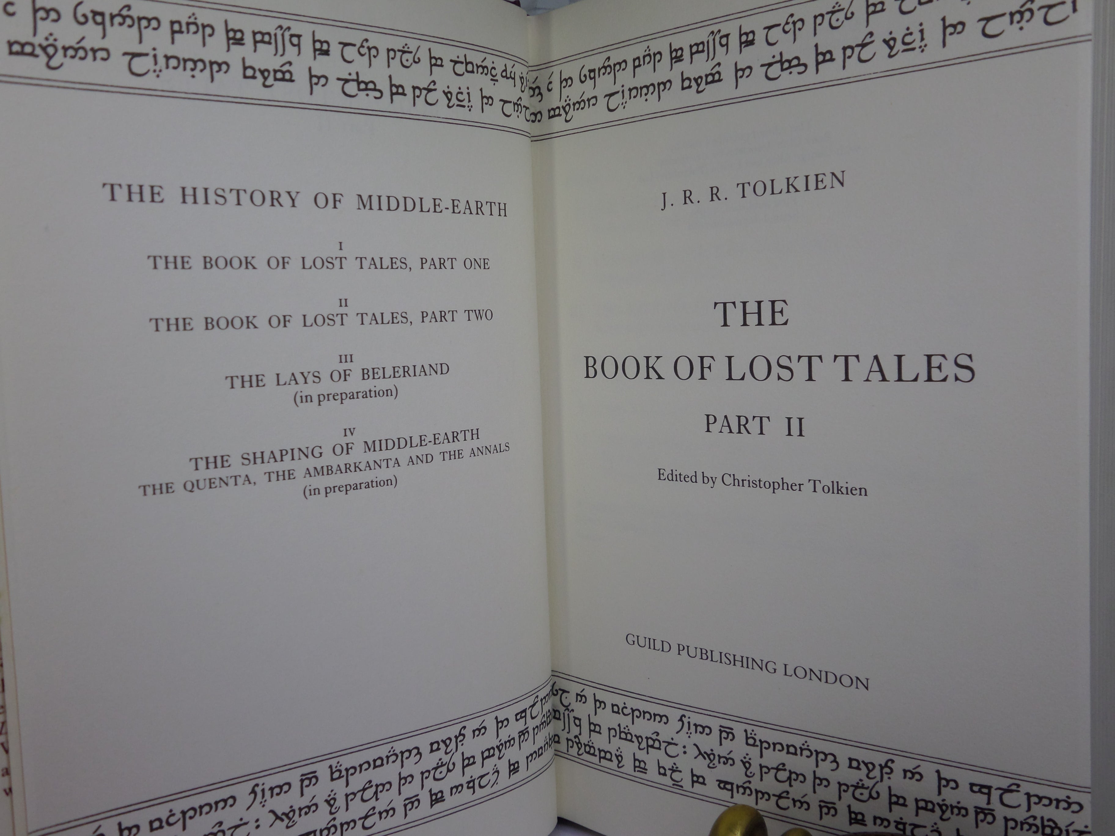 THE HISTORY OF MIDDLE-EARTH BY J.R.R. TOLKIEN 1986-96 COMPLETE TWELVE VOLUME SET