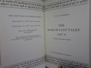 THE HISTORY OF MIDDLE-EARTH BY J.R.R. TOLKIEN 1986-96 COMPLETE TWELVE VOLUME SET