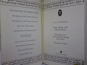 THE HISTORY OF MIDDLE-EARTH BY J.R.R. TOLKIEN 1986-96 COMPLETE TWELVE VOLUME SET