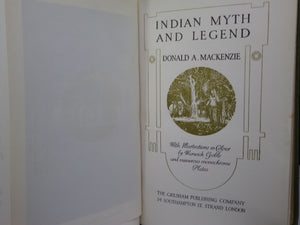 INDIAN MYTH AND LEGEND BY DONALD A. MACKENZIE, ILLUSTRATED BY WARWICK GOBLE