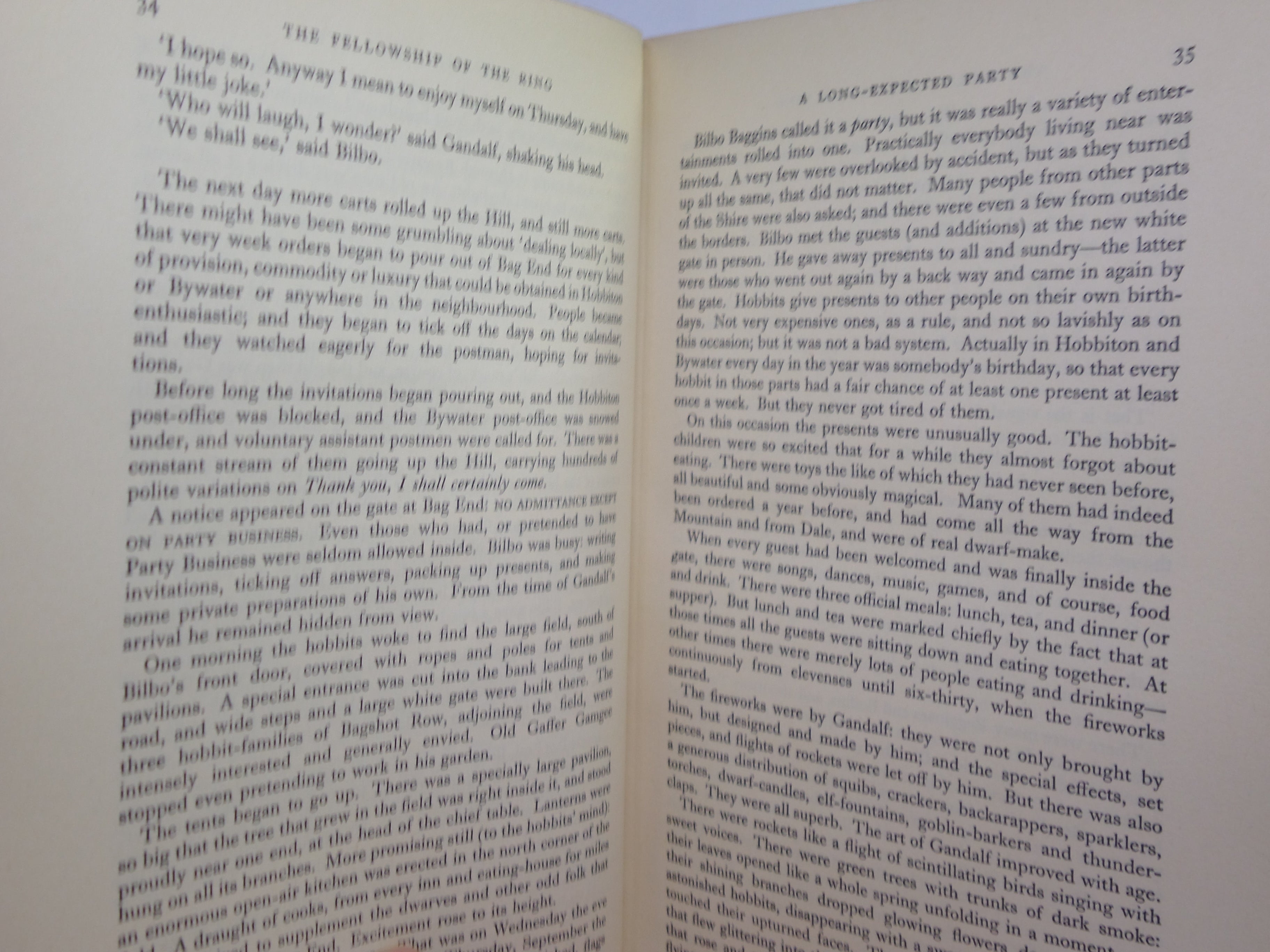 THE FELLOWSHIP OF THE RING (LORD OF THE RINGS) 1961 JRR TOLKIEN 1ST ED, 11TH IMP
