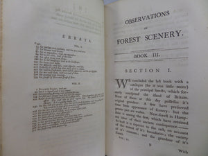 REMARKS ON FOREST SCENERY BY WILLIAM GILPIN 1794 TREE CALF BINDING