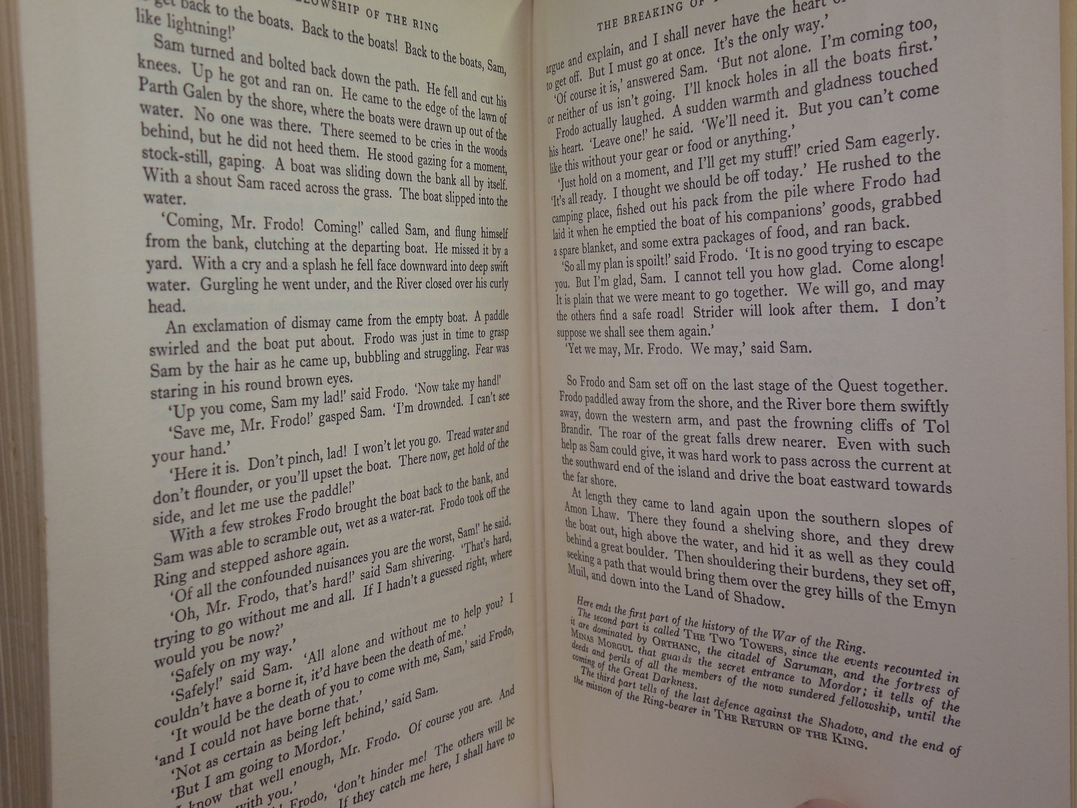 THE FELLOWSHIP OF THE RING (LORD OF THE RINGS) 1961 JRR TOLKIEN 1ST ED, 11TH IMP
