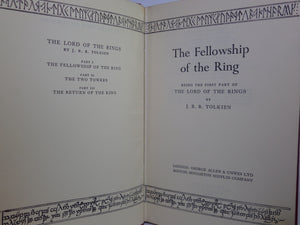 THE FELLOWSHIP OF THE RING (LORD OF THE RINGS) 1963 JRR TOLKIEN 1ST ED, 13TH IMP