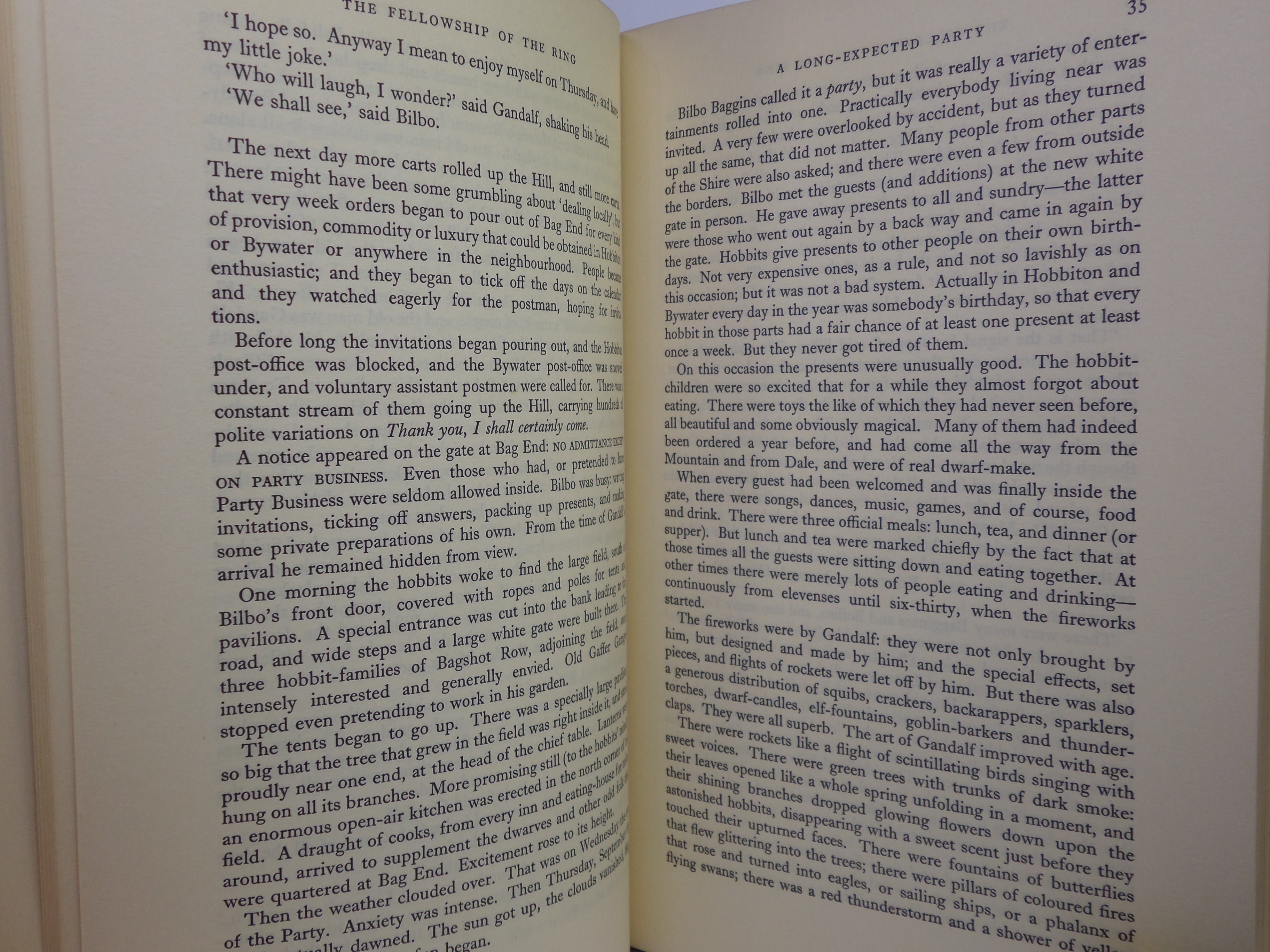 THE FELLOWSHIP OF THE RING (LORD OF THE RINGS) 1963 JRR TOLKIEN 1ST ED, 13TH IMP