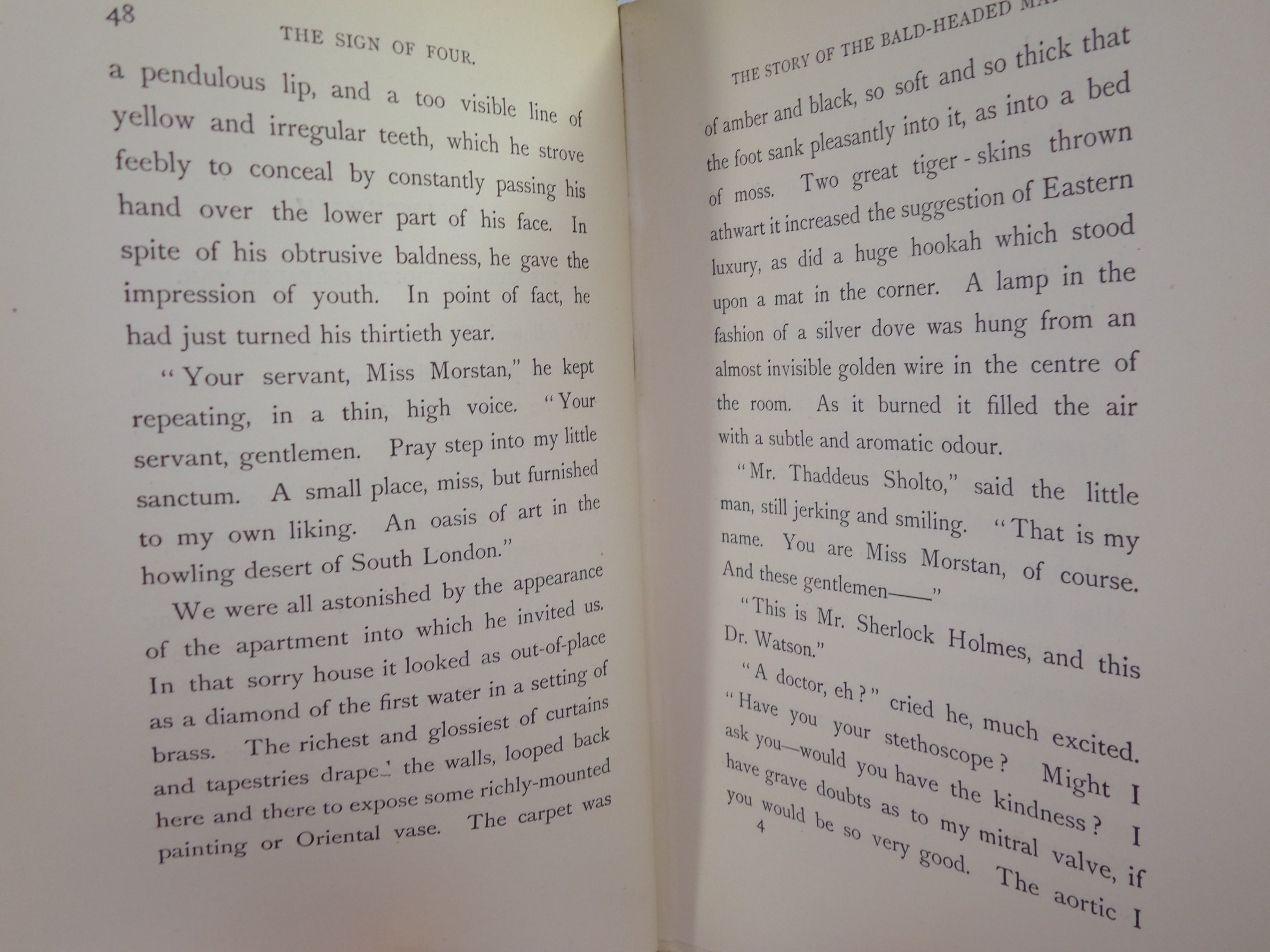 THE SIGN OF FOUR BY ARTHUR CONAN DOYLE 1908