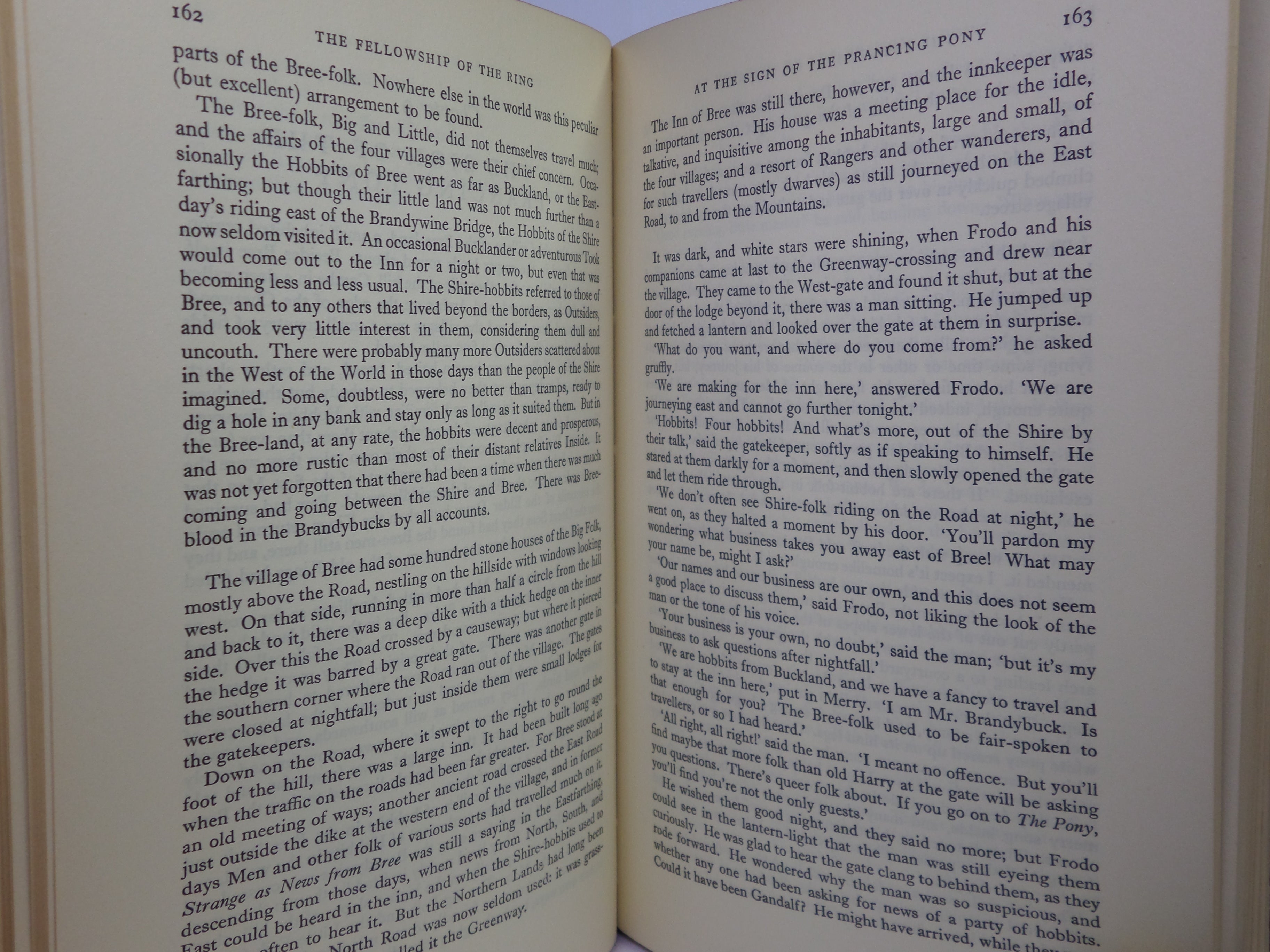 THE FELLOWSHIP OF THE RING (LORD OF THE RINGS) 1963 JRR TOLKIEN 1ST ED, 13TH IMP