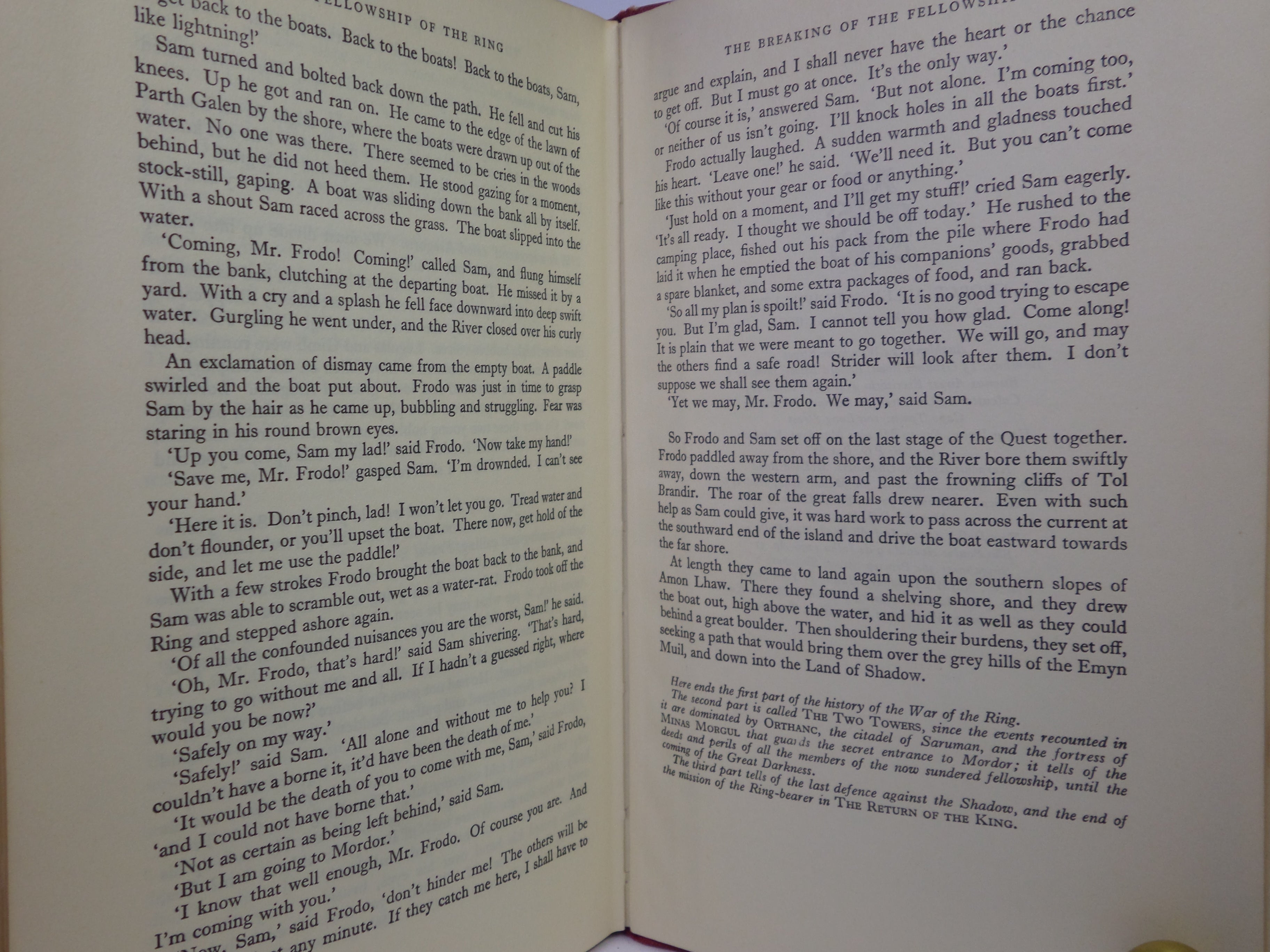 THE FELLOWSHIP OF THE RING (LORD OF THE RINGS) 1963 JRR TOLKIEN 1ST ED, 13TH IMP