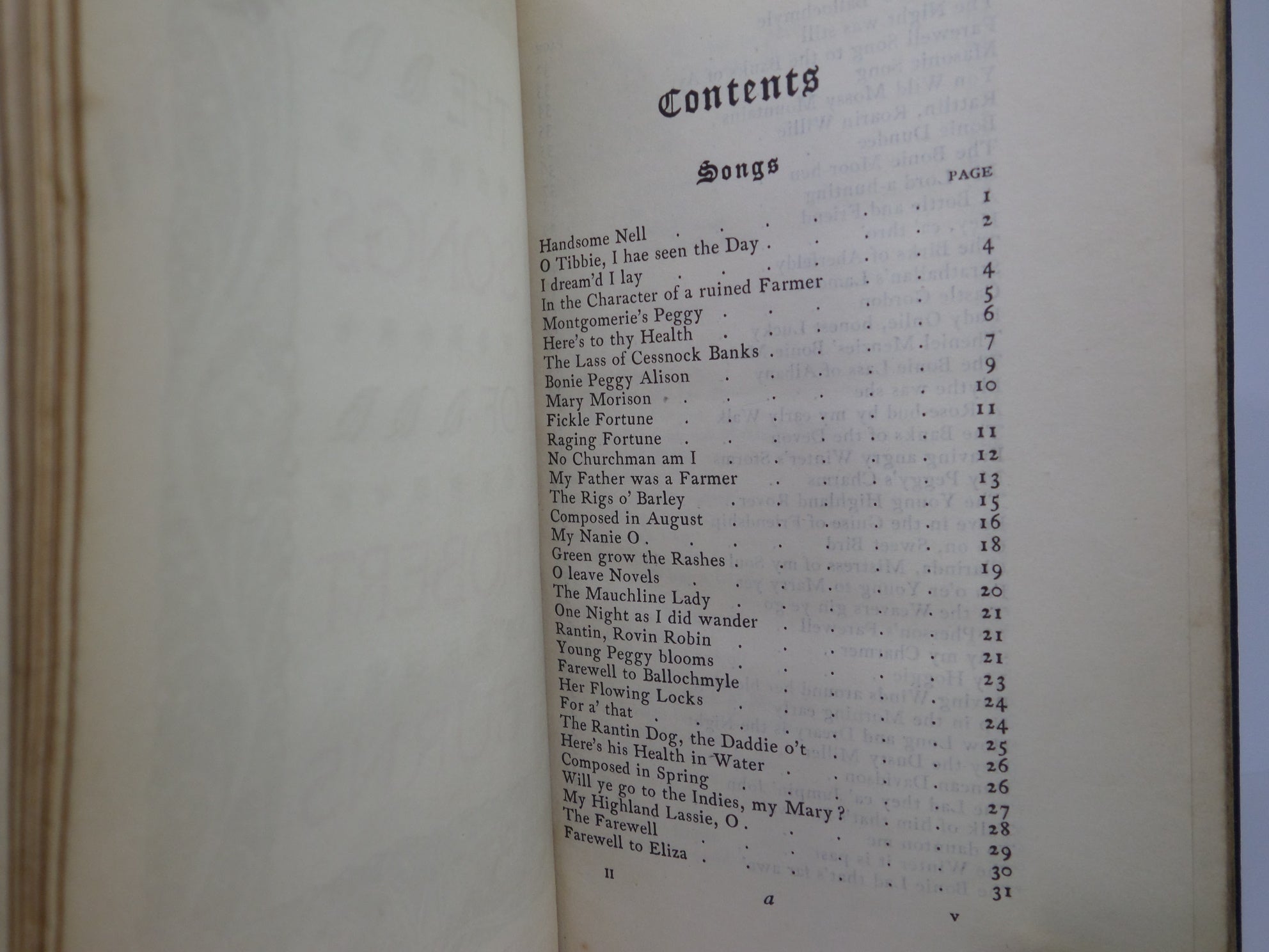 THE SONGS OF ROBERT BURNS 1898 FINE LEATHER BINDING