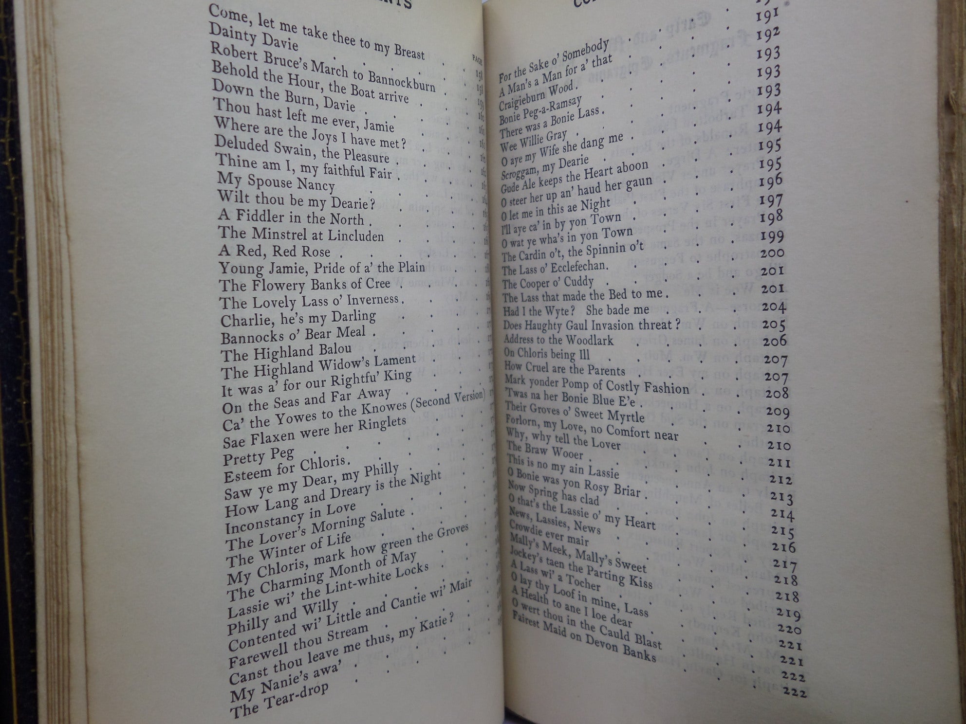 THE SONGS OF ROBERT BURNS 1898 FINE LEATHER BINDING