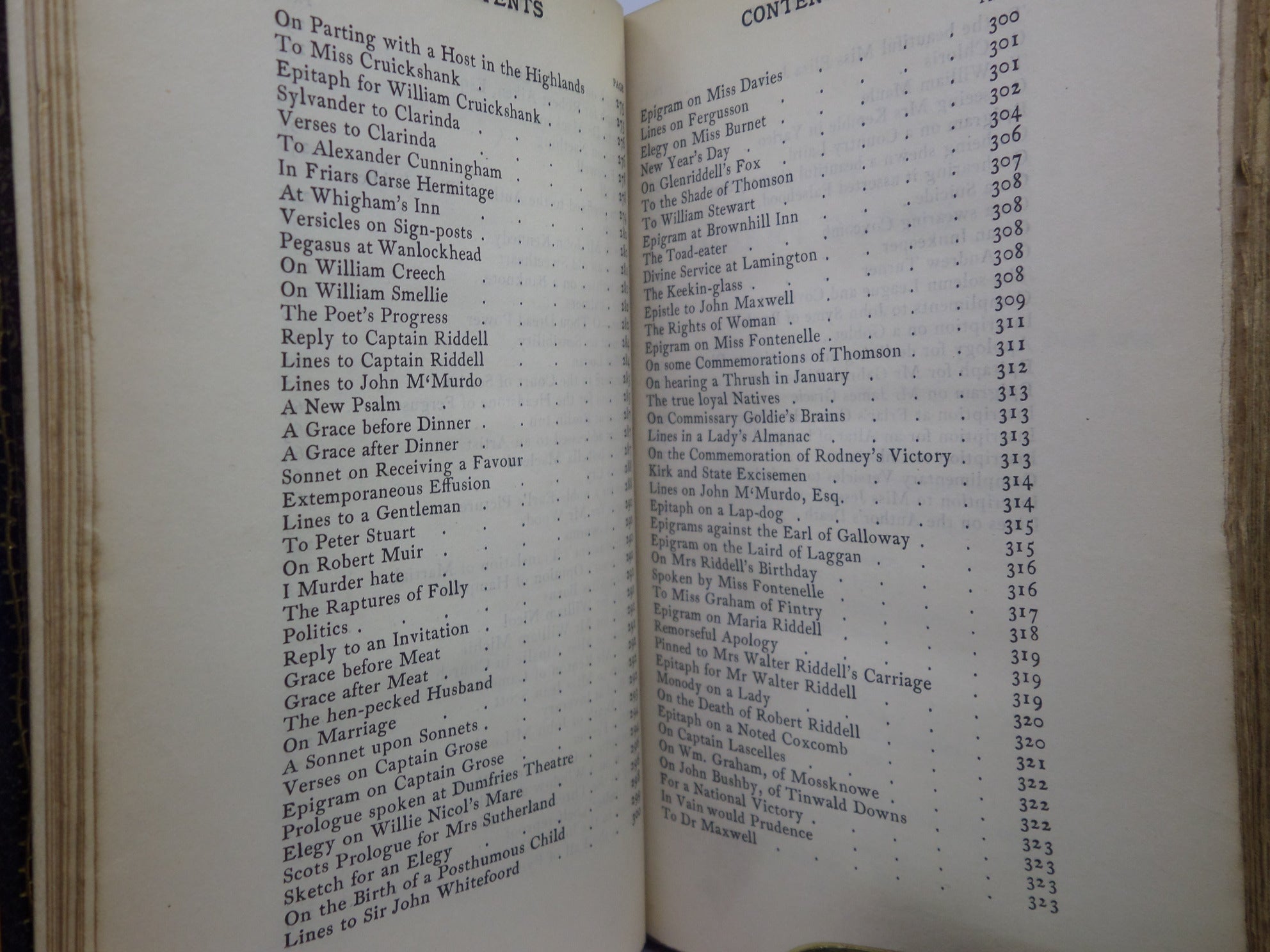 THE SONGS OF ROBERT BURNS 1898 FINE LEATHER BINDING